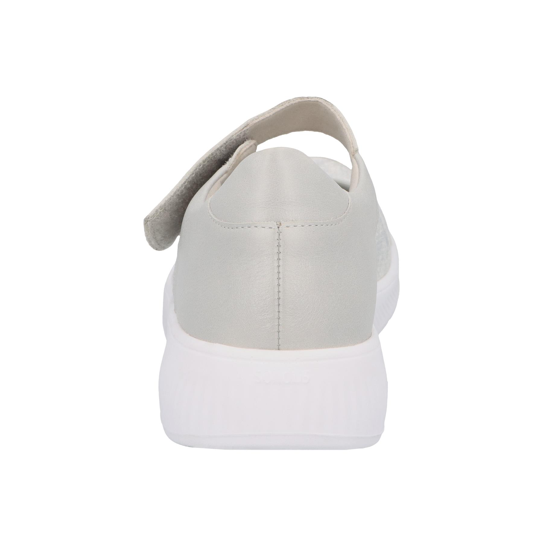 weiße slipper hinteransicht