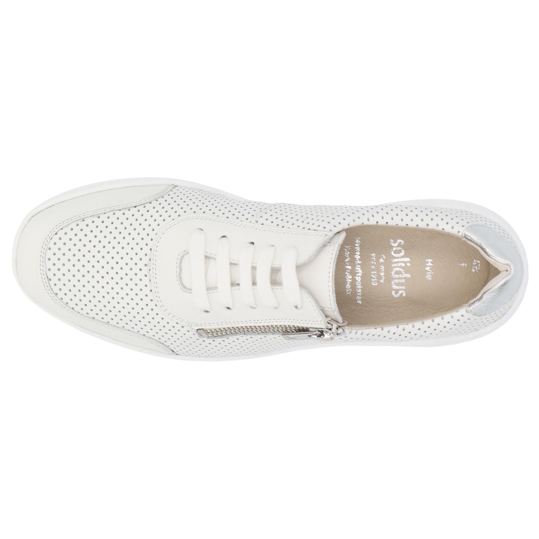 weiße halbschuh draufsicht