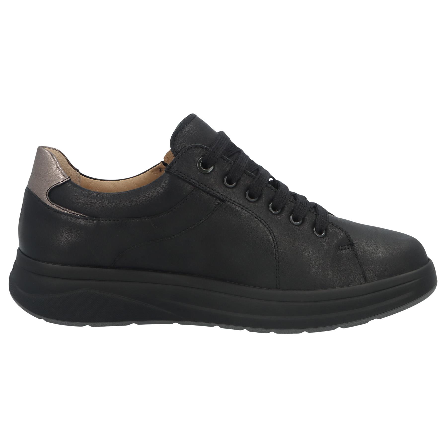 schwarze halbschuh seitenansicht rechts
