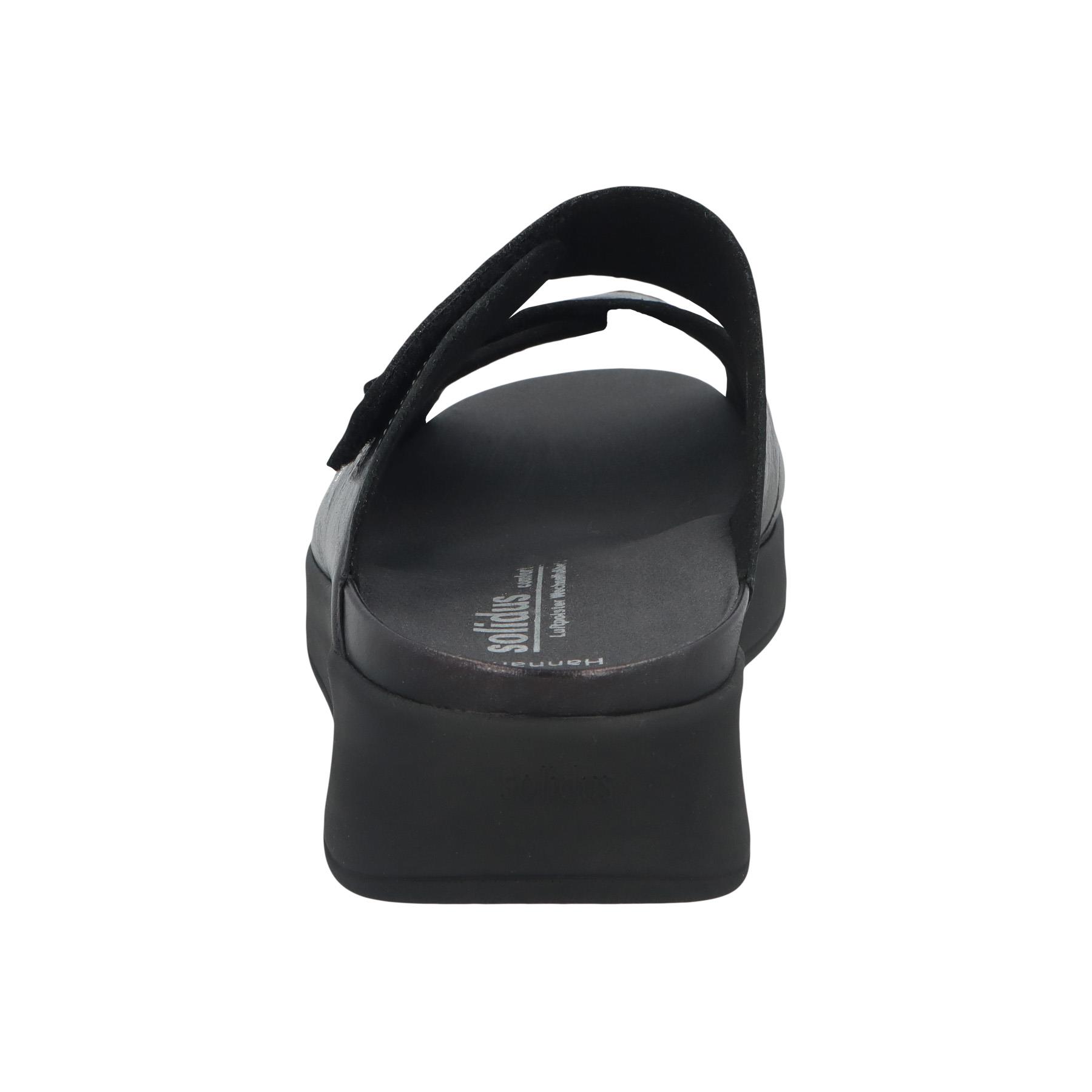 graue pantolette hinteransicht