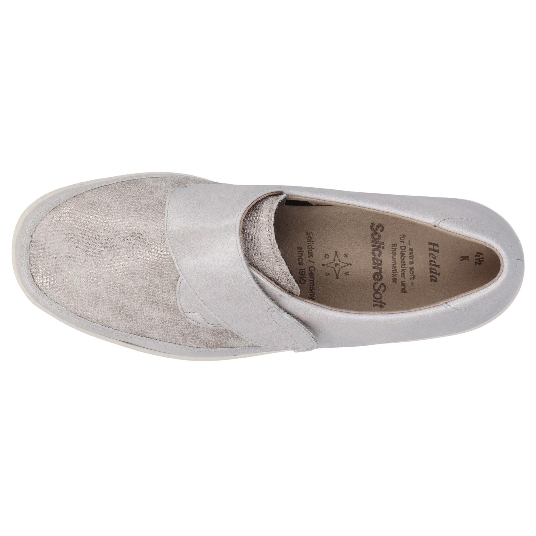 graue slipper draufsicht