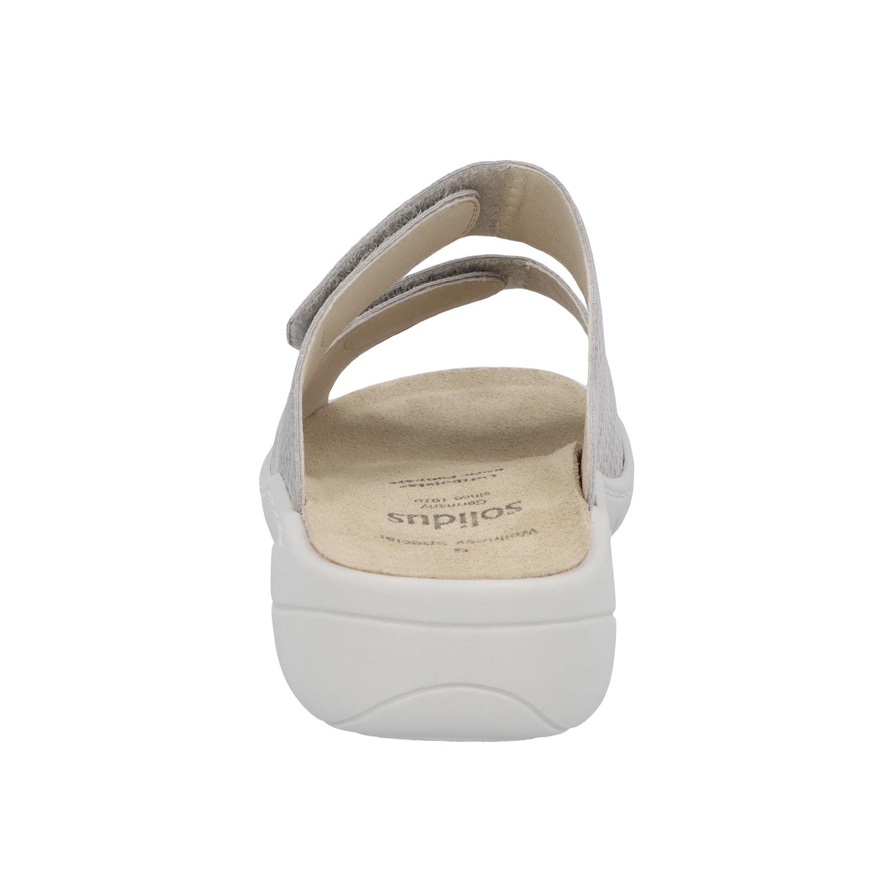 graue pantolette hinteransicht