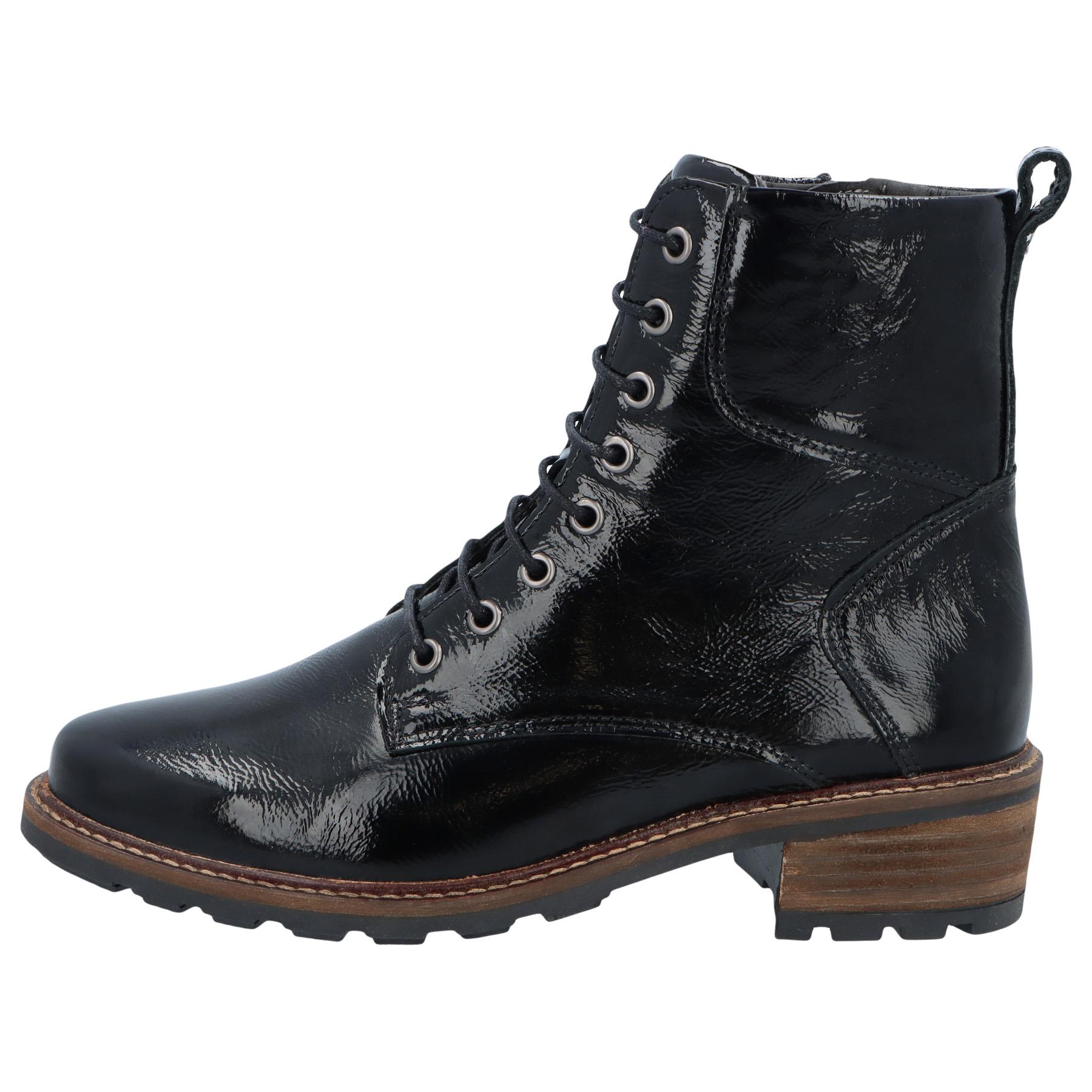 schwarze stiefel seitenansicht links