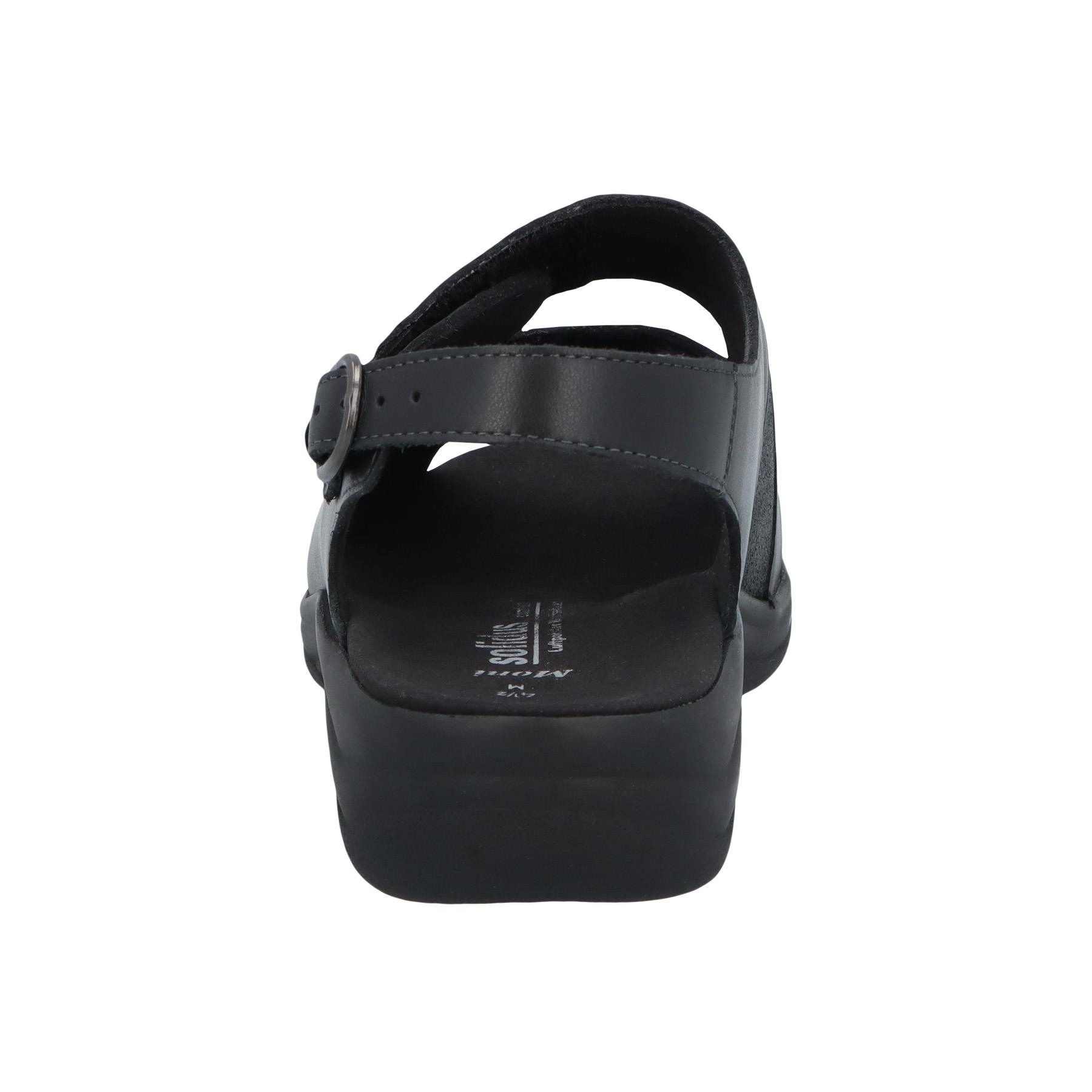 schwarze sandale hinteransicht