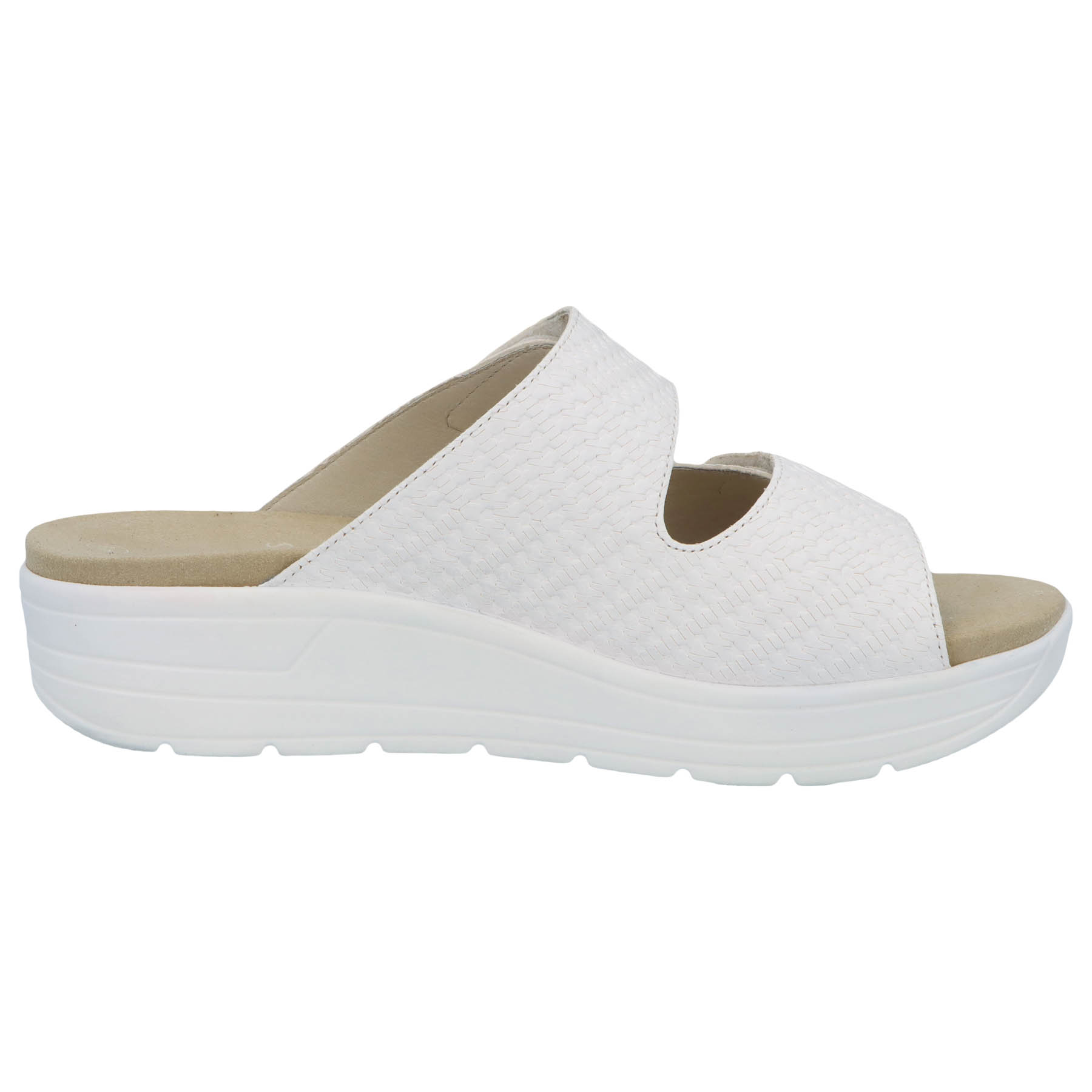 weiße pantolette seitenansicht rechts