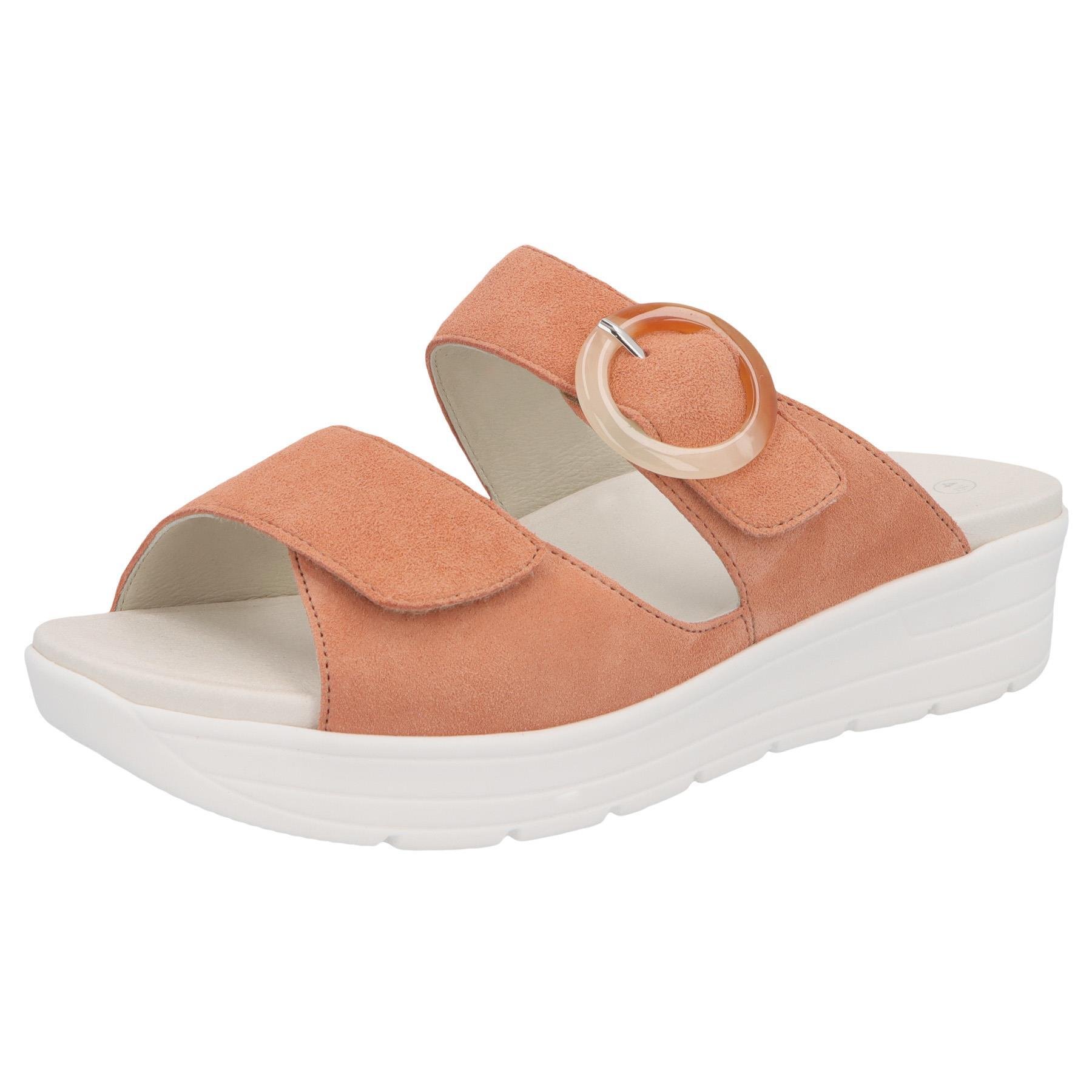 rote pantolette 3-4 ansicht