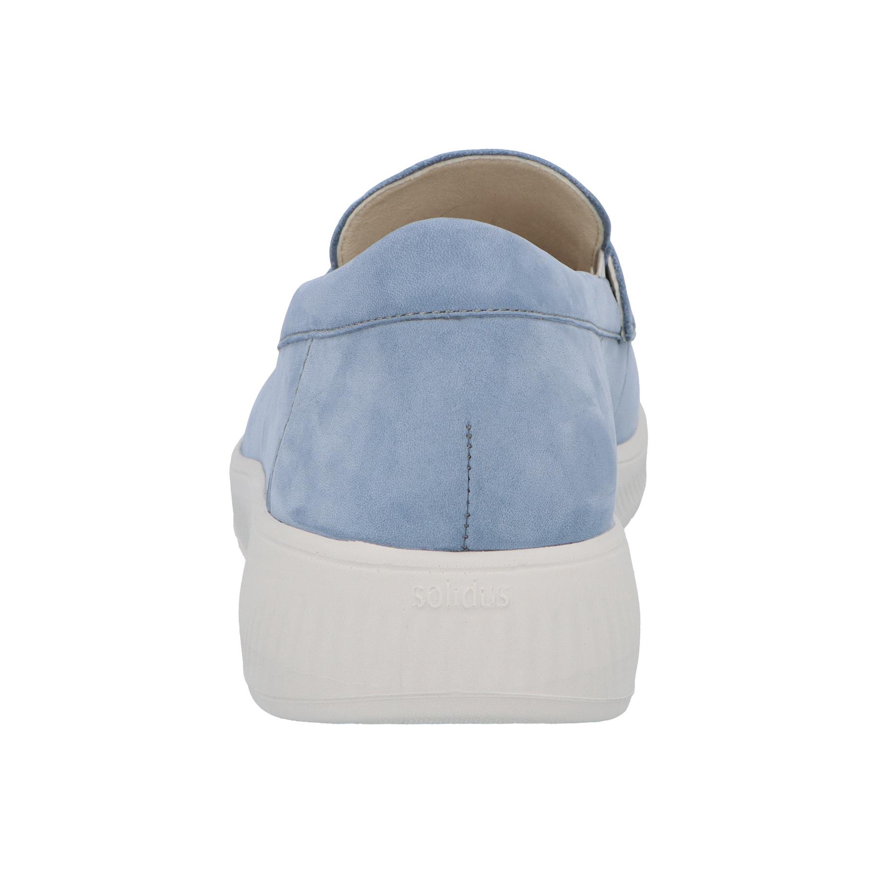 blaue slipper hinteransicht