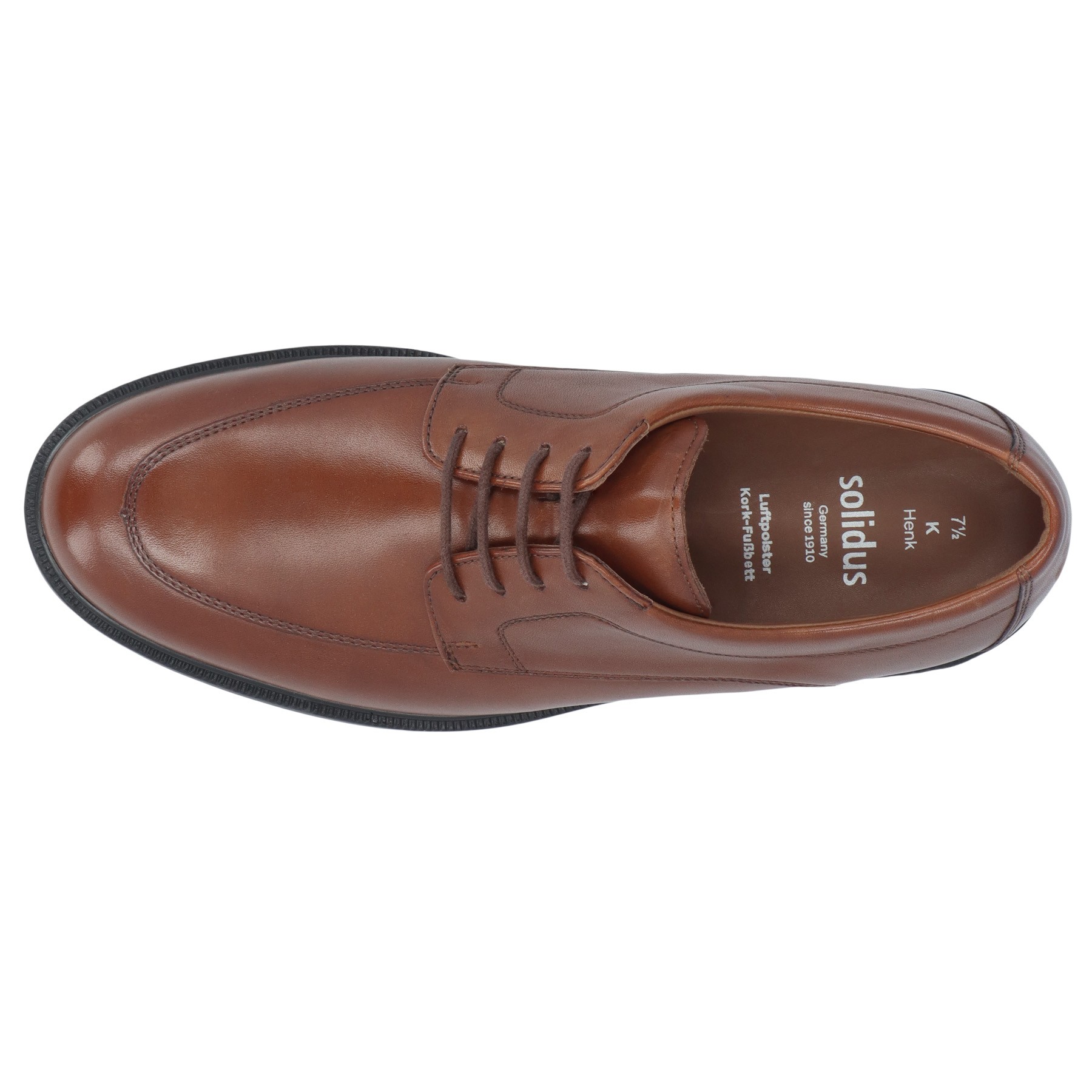 braune halbschuh draufsicht