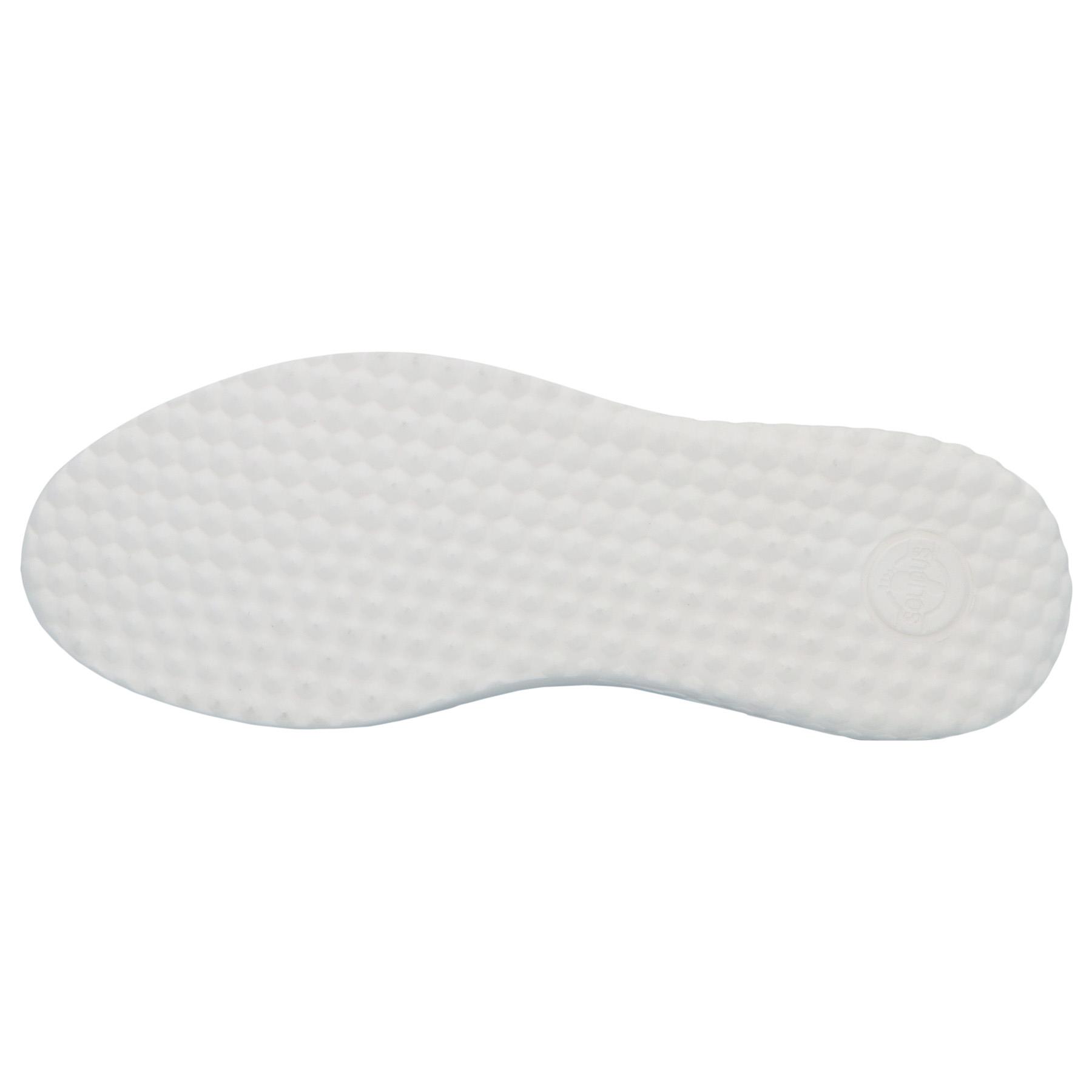 weiße halbschuh sohlenansicht