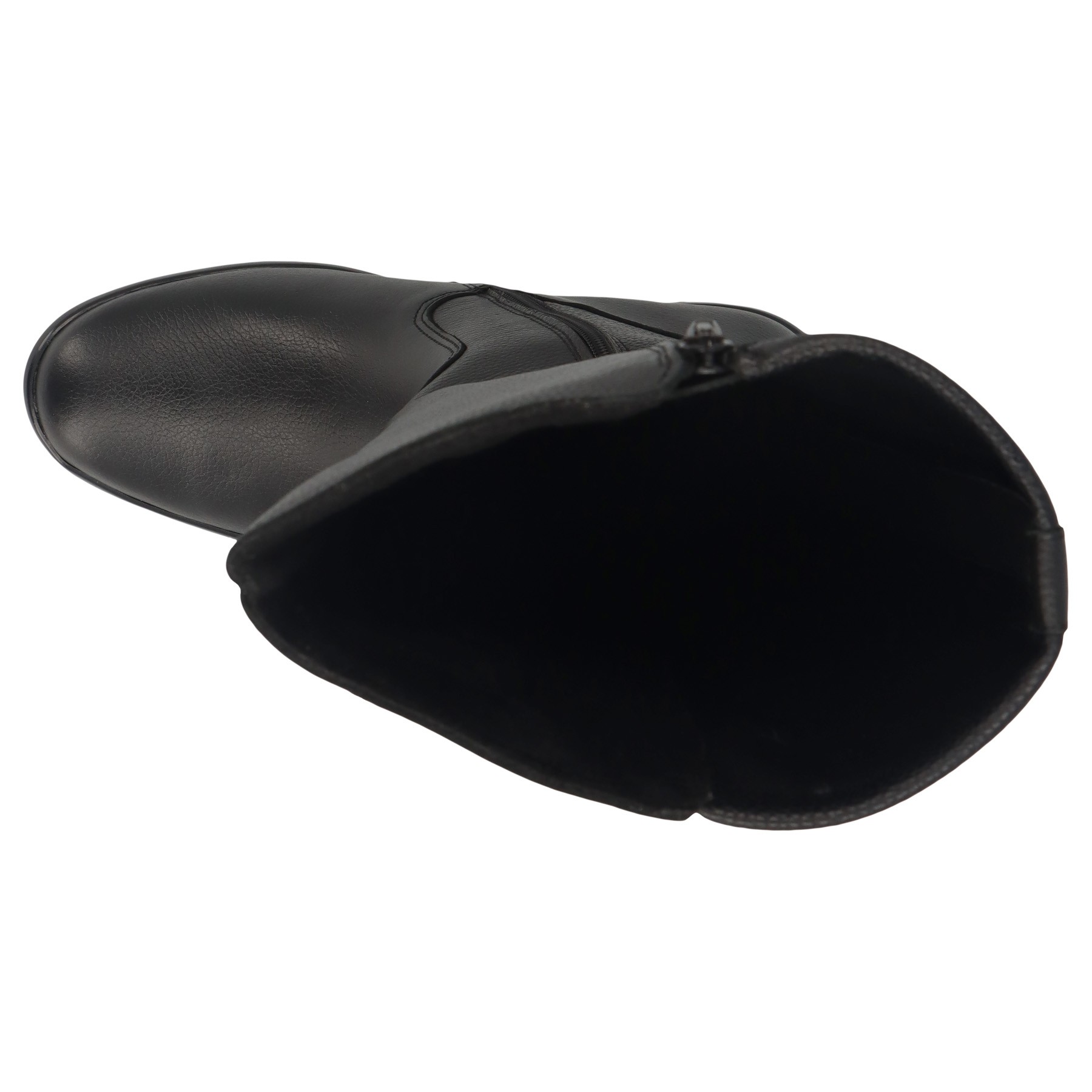schwarze stiefel draufsicht