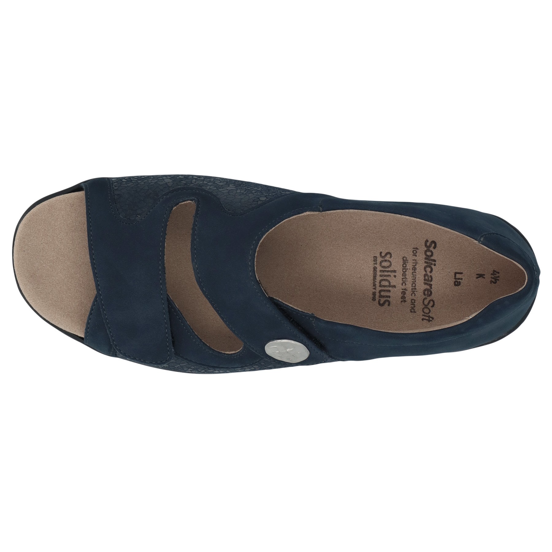 blaue sandale draufsicht