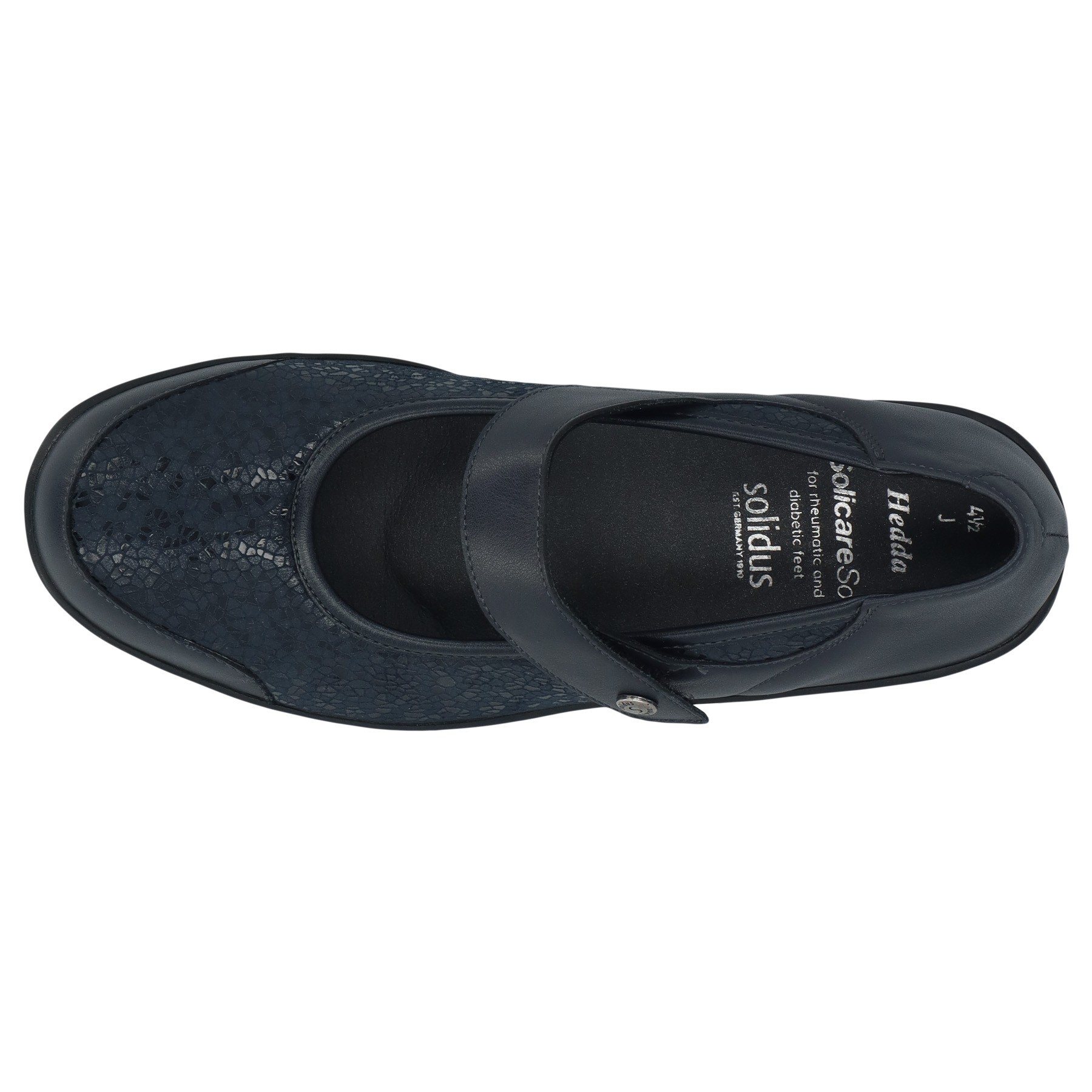 blaue halbschuh draufsicht