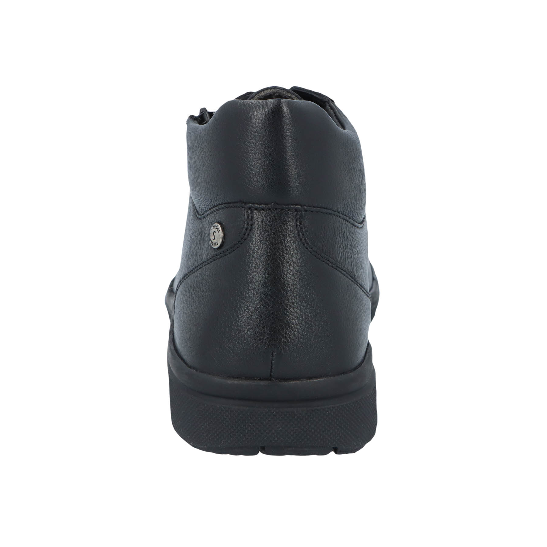 schwarze stiefel hinteransicht