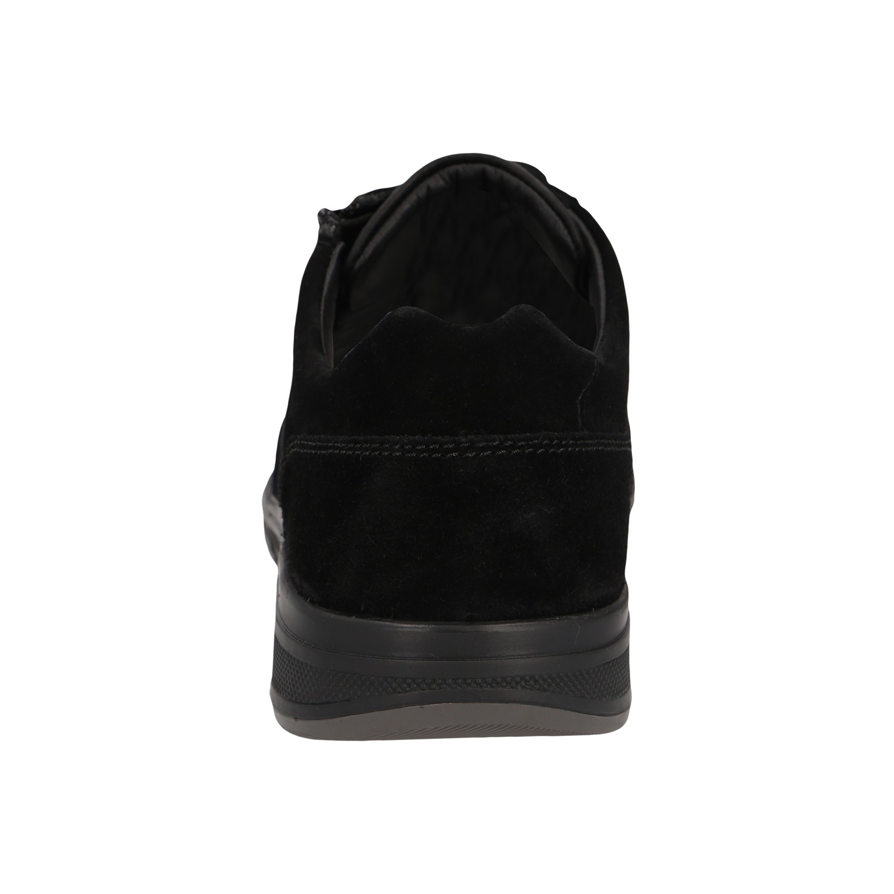 schwarze halbschuh hinteransicht