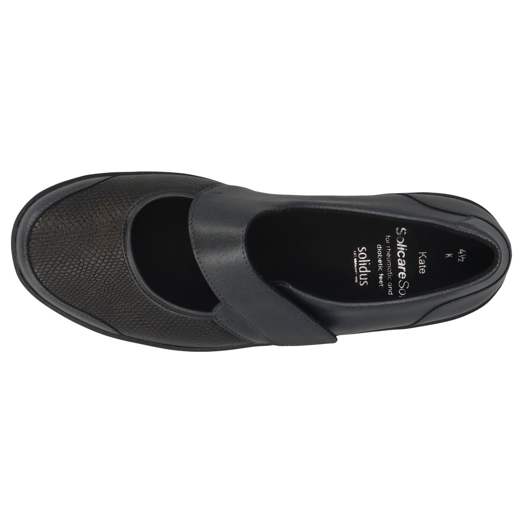 graue slipper draufsicht