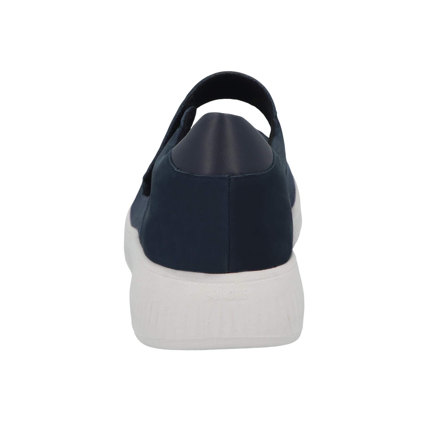 blaue slipper hinteransicht