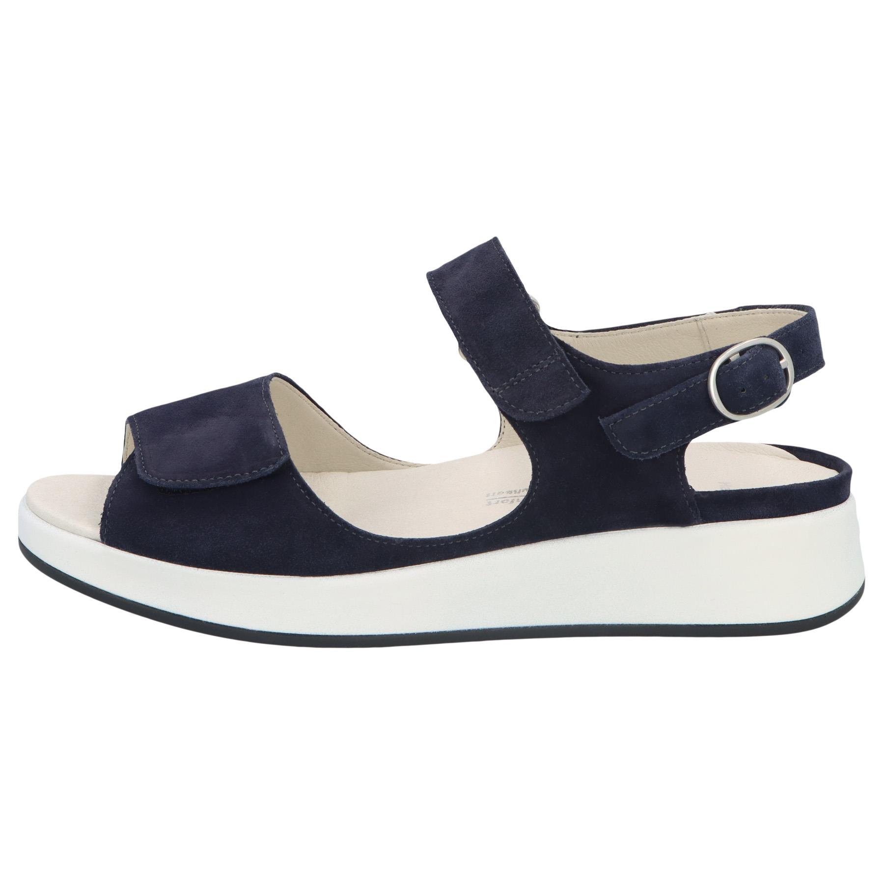 blaue sandale seitenansicht links