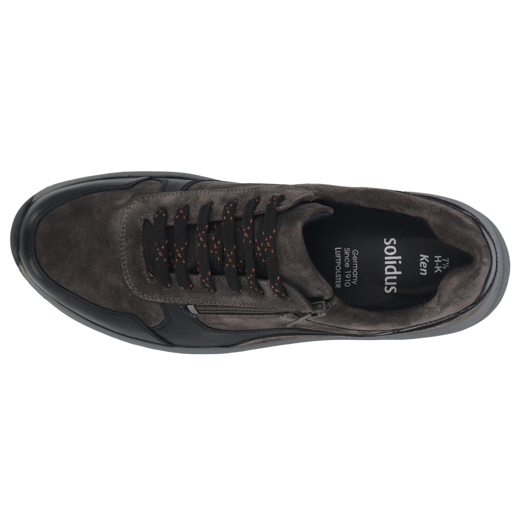 schwarze halbschuh draufsicht