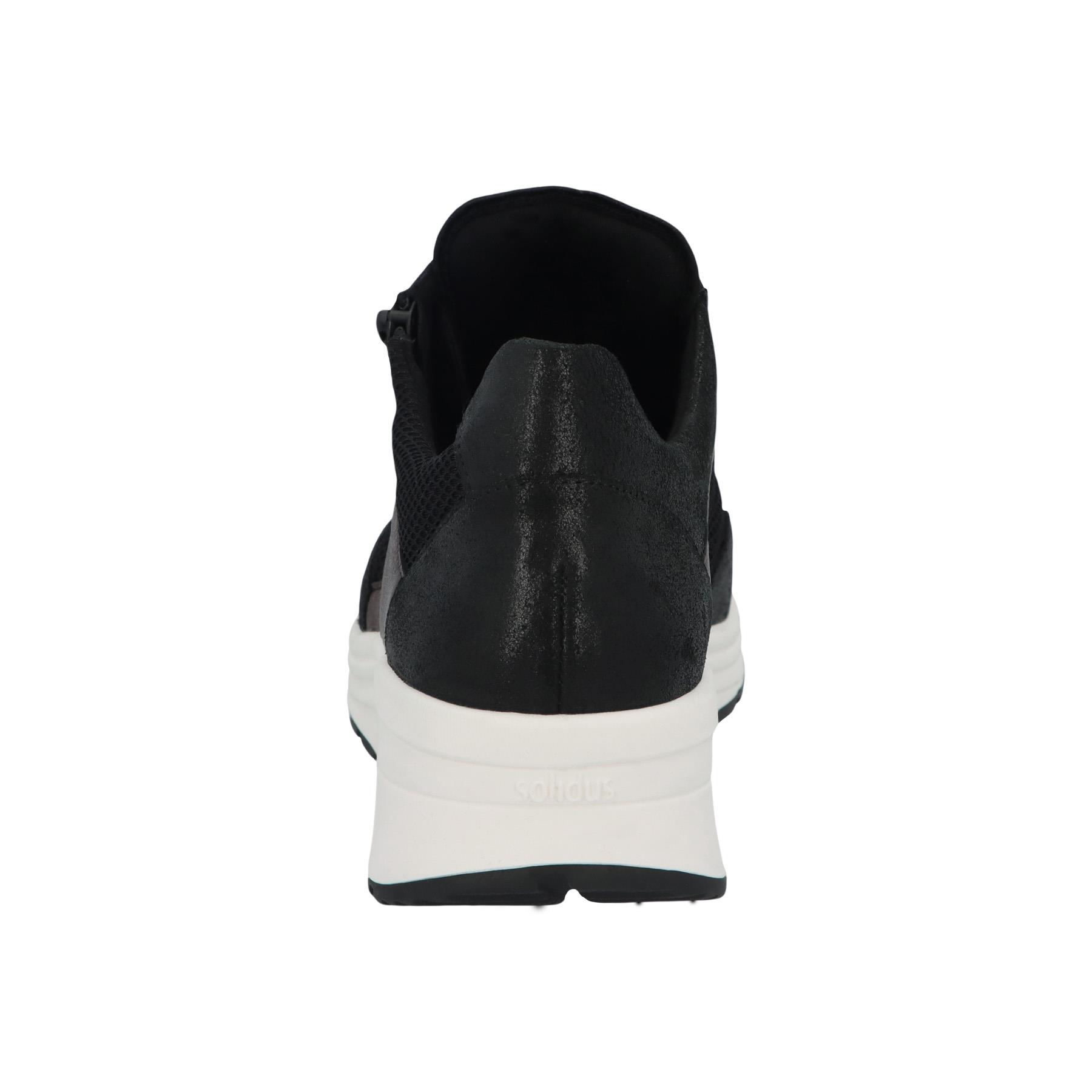 schwarze halbschuh hinteransicht