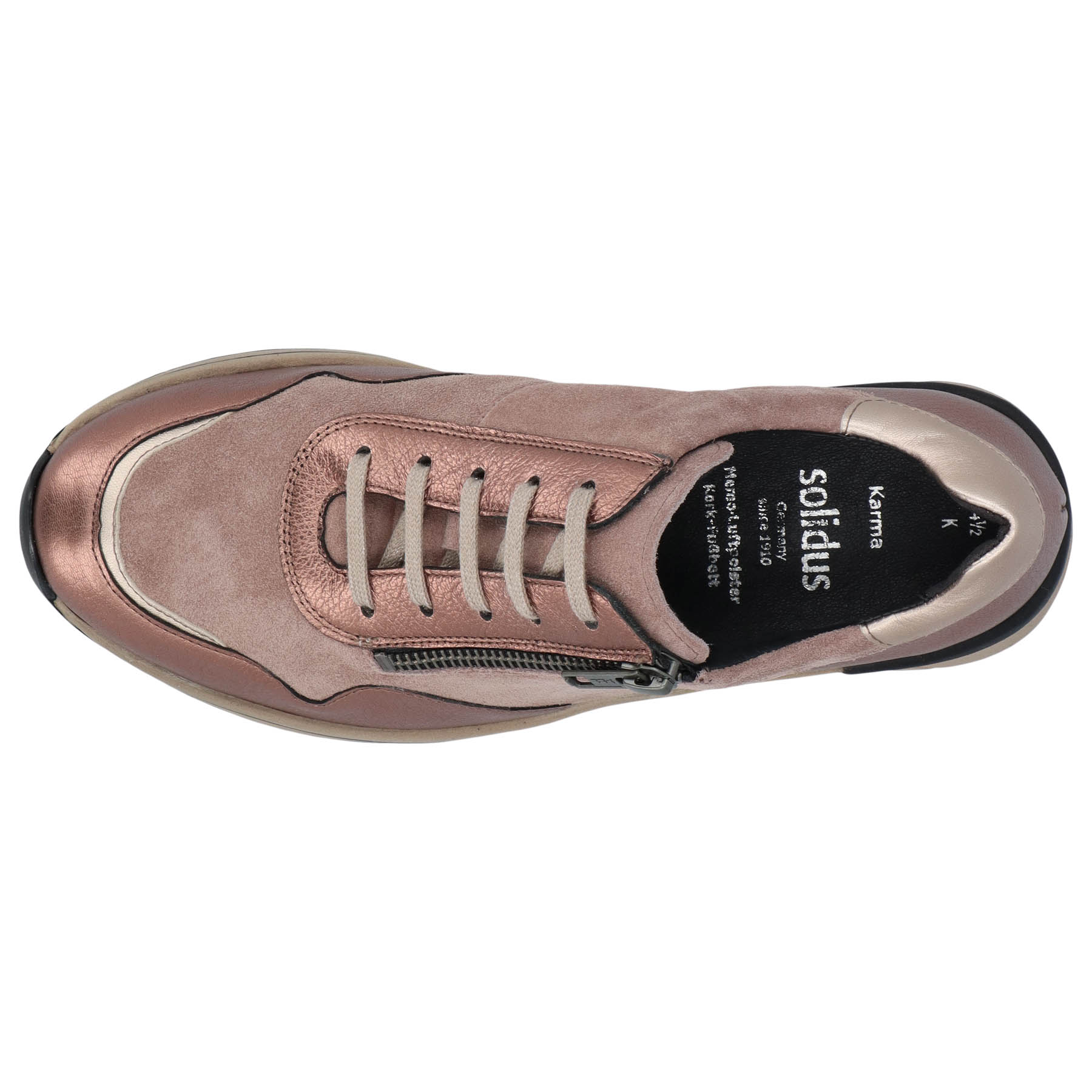 mehrfarbige halbschuh draufsicht