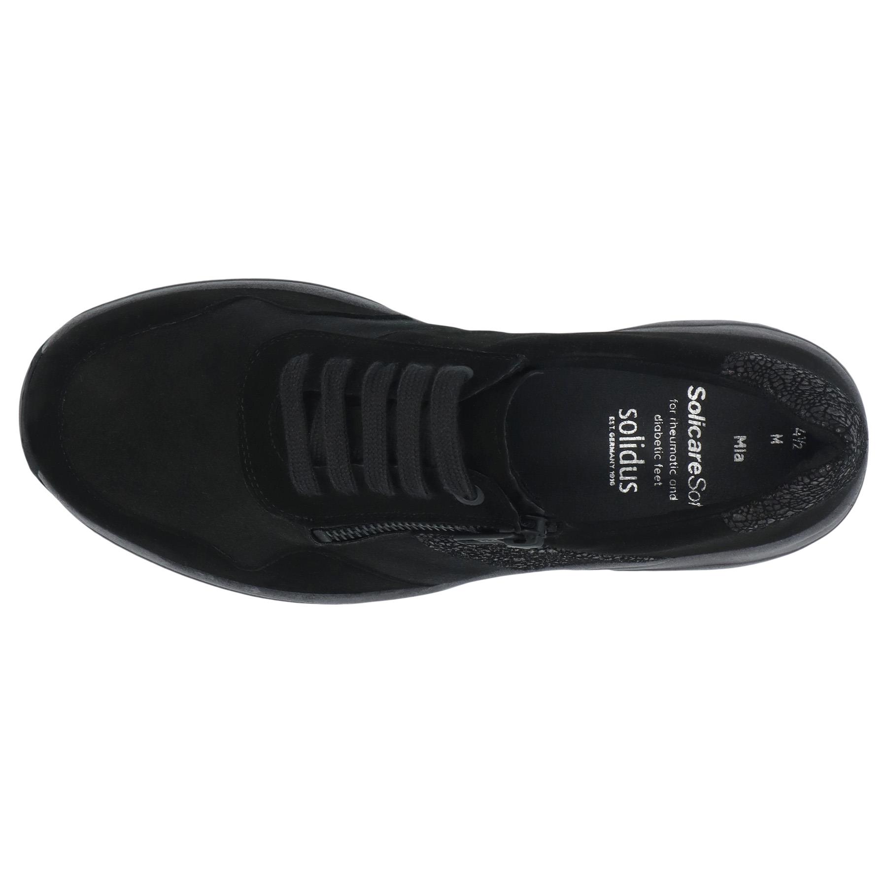 schwarze halbschuh draufsicht