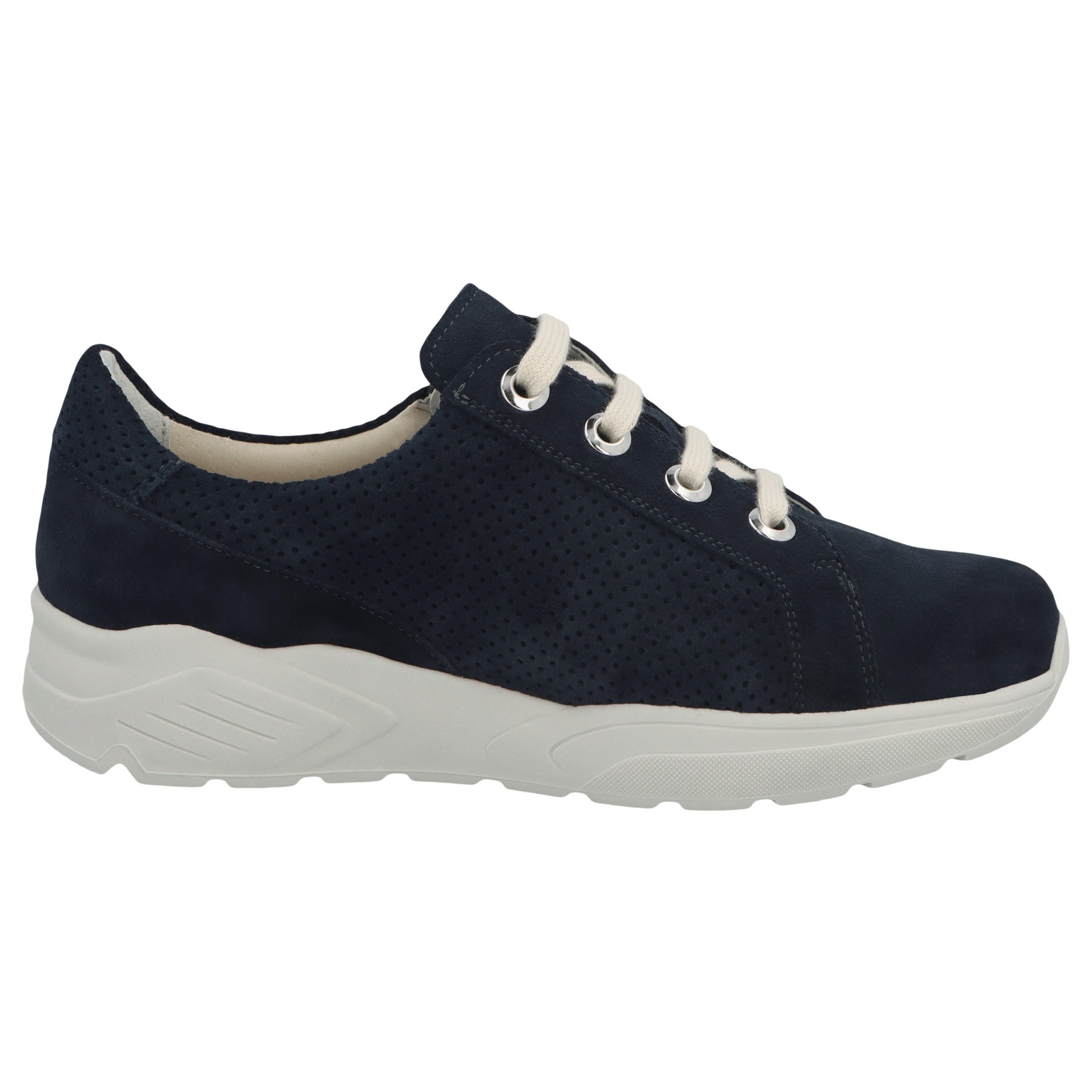 blaue slipper seitenansicht rechts