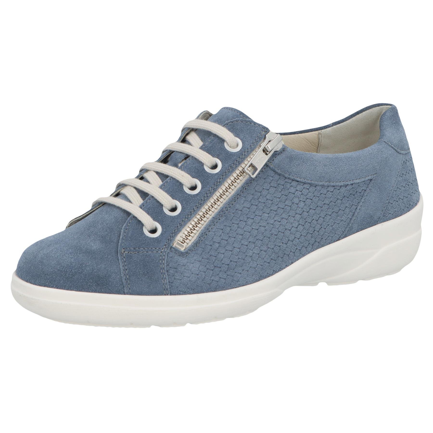 blaue halbschuh 3-4 ansicht