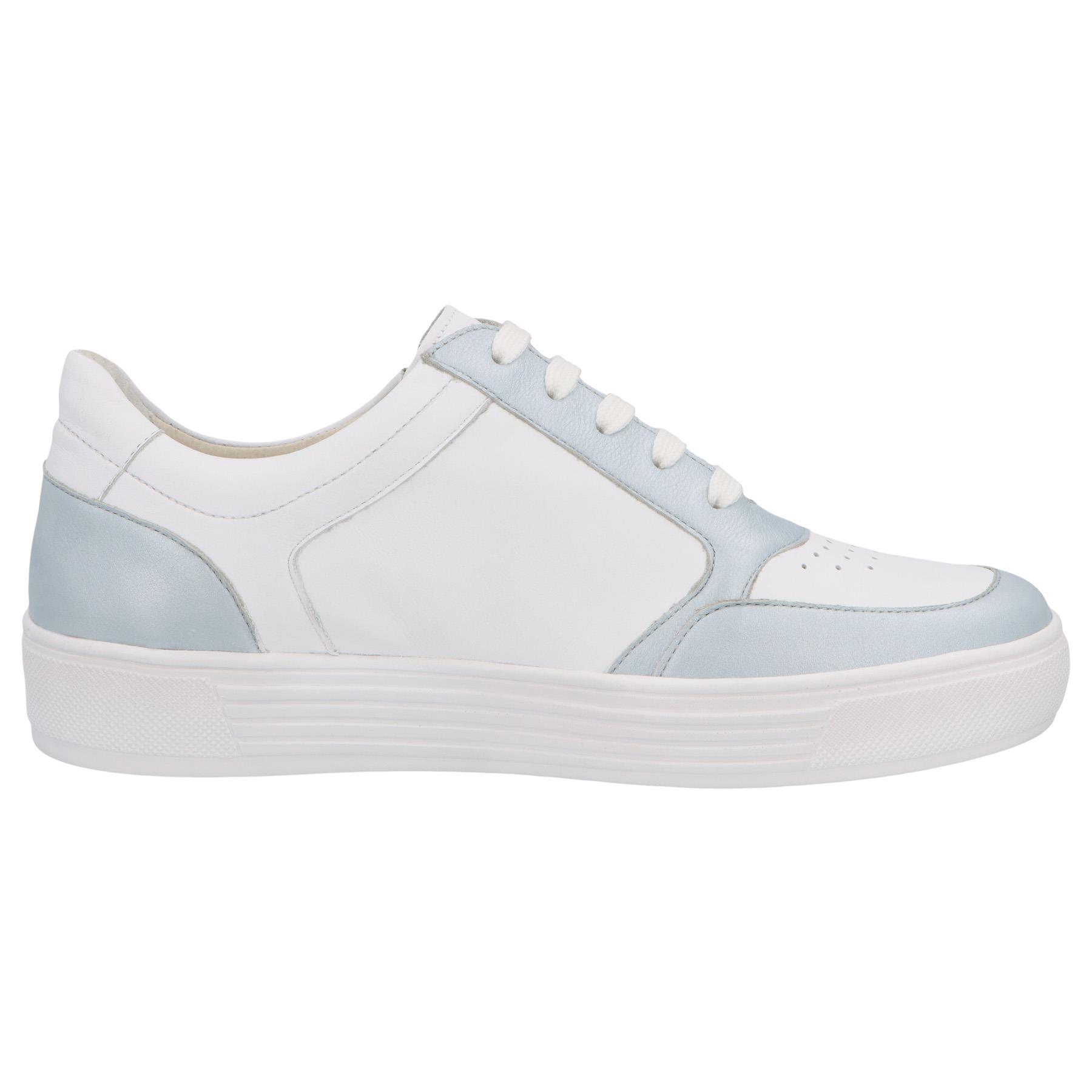 blaue halbschuh seitenansicht rechts