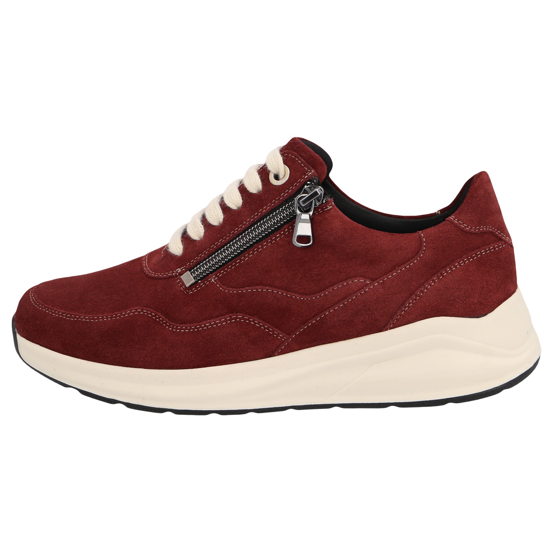 rote halbschuh seitenansicht links