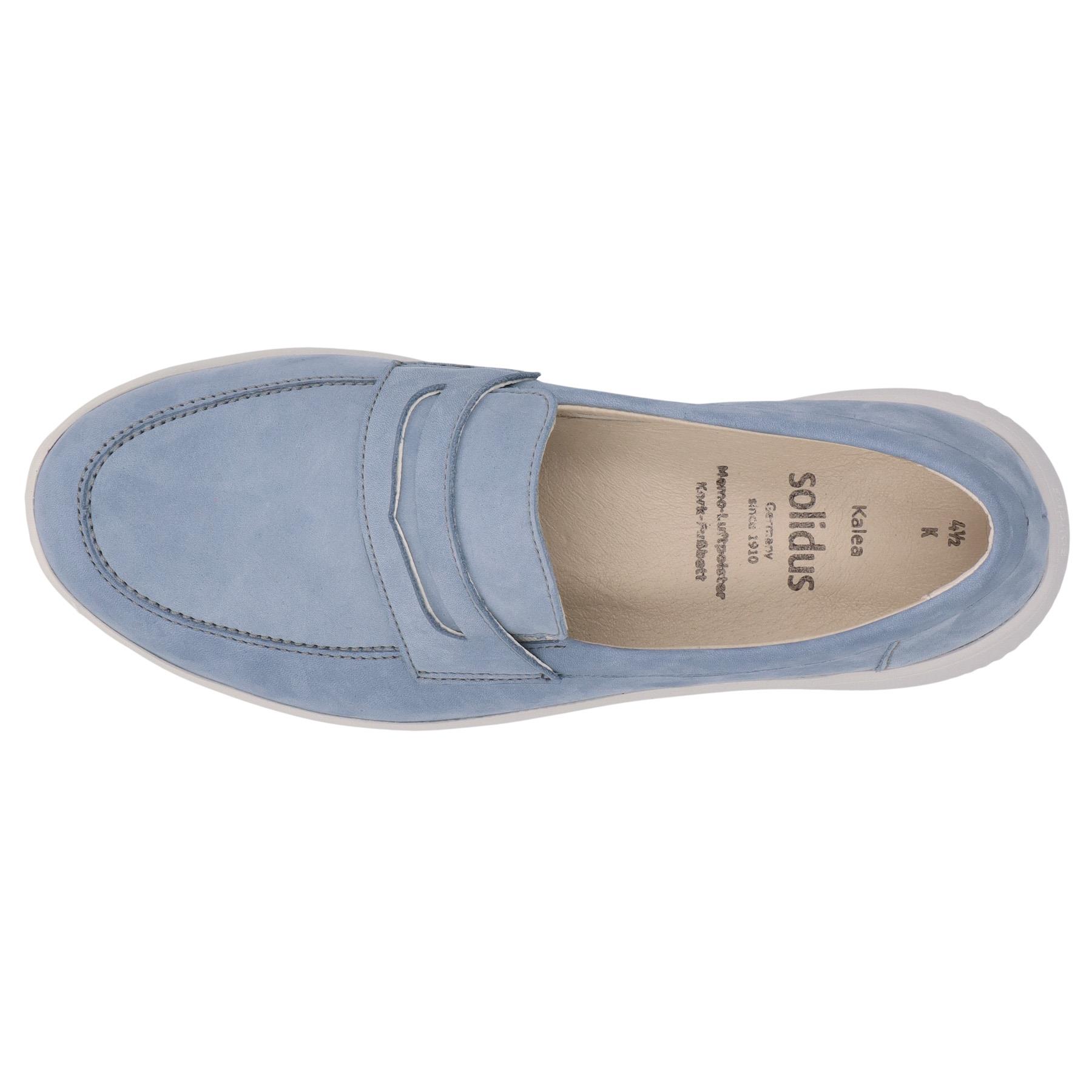 blaue slipper draufsicht