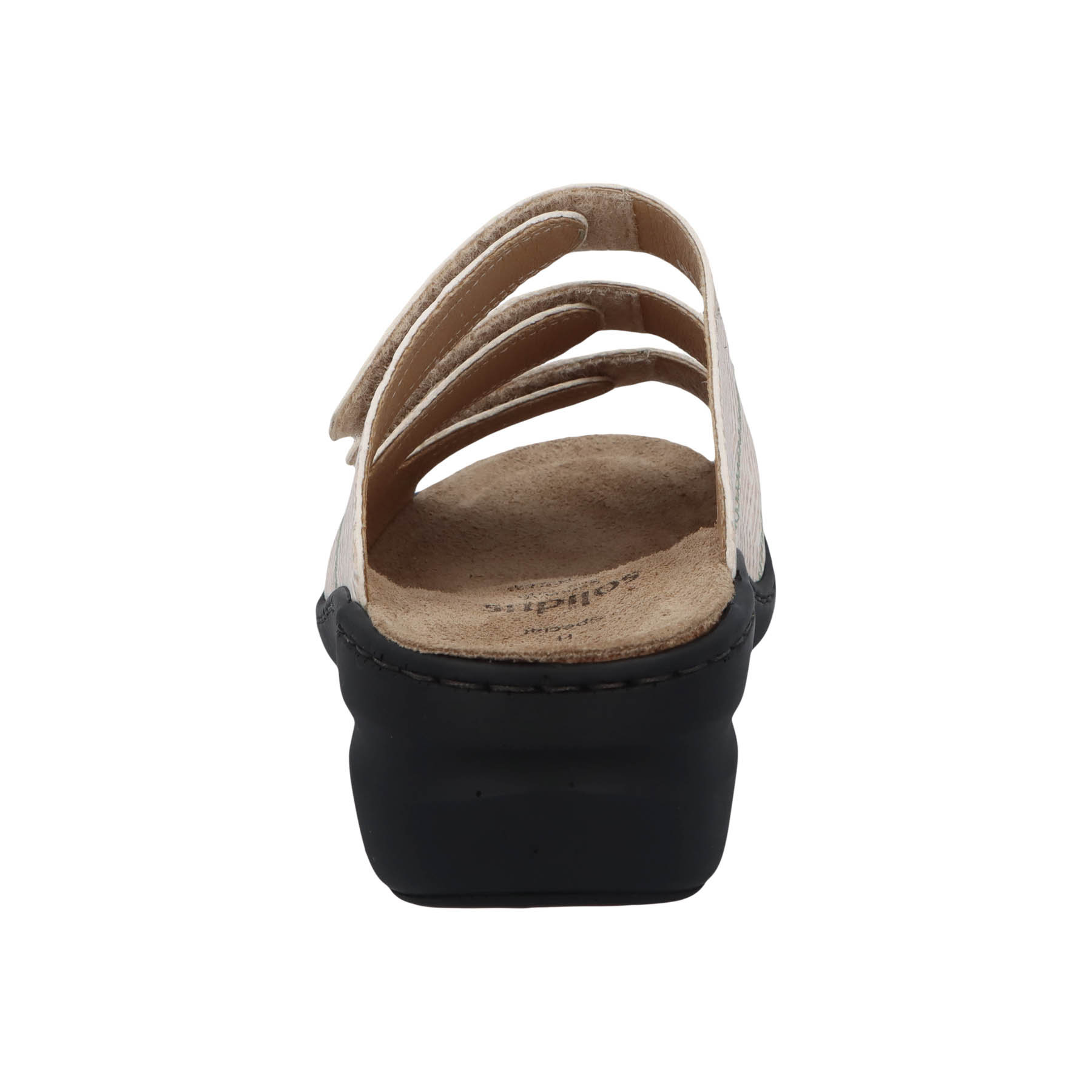 mehrfarbige pantolette hinteransicht