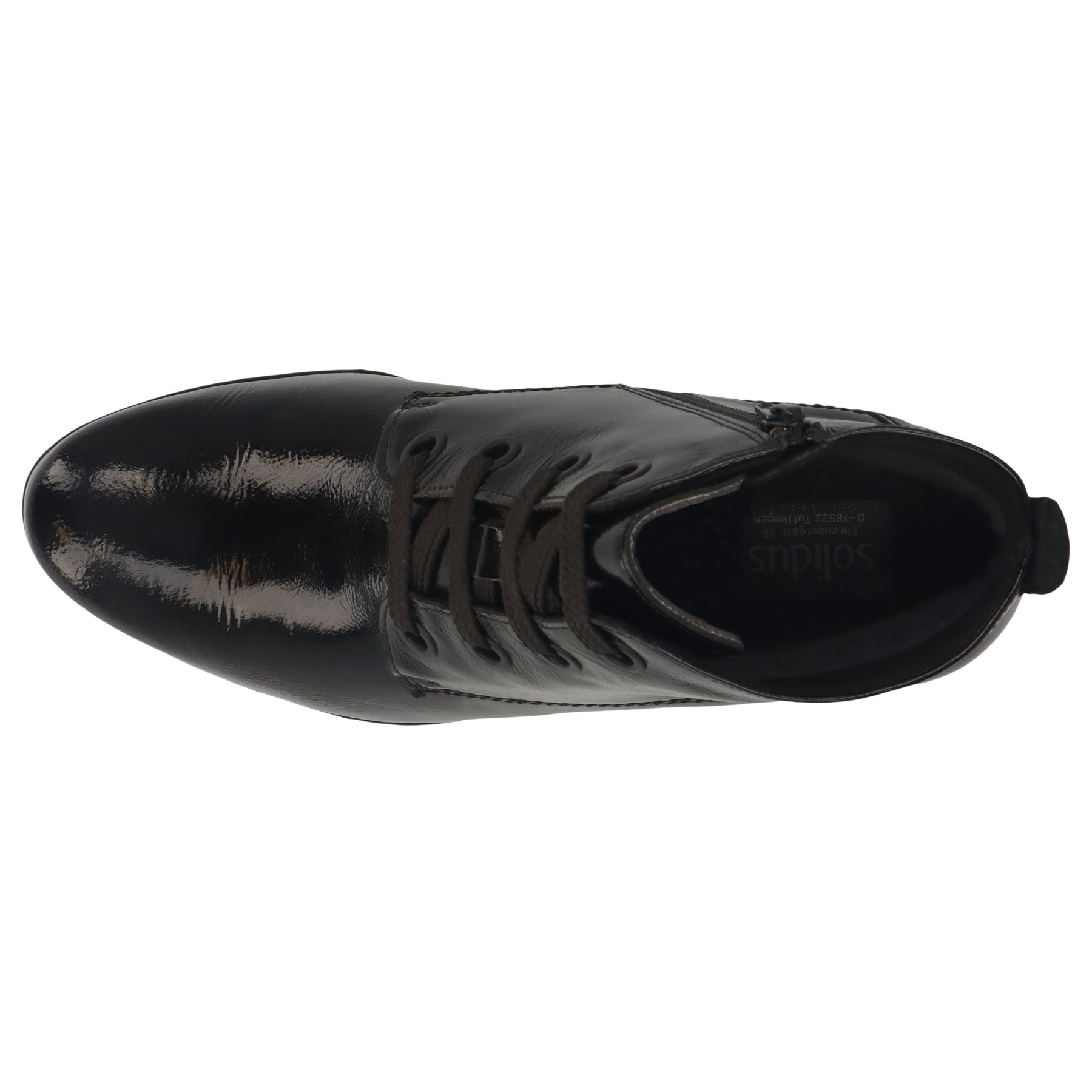 schwarze stiefel draufsicht