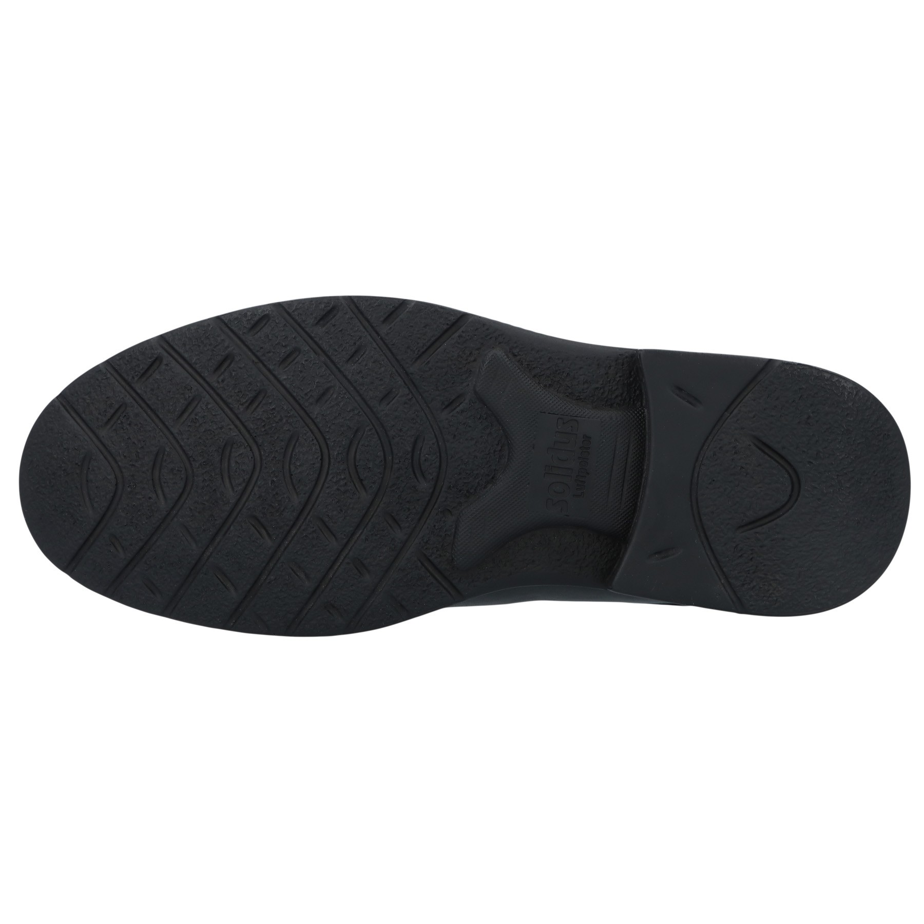 schwarze halbschuh sohlenansicht
