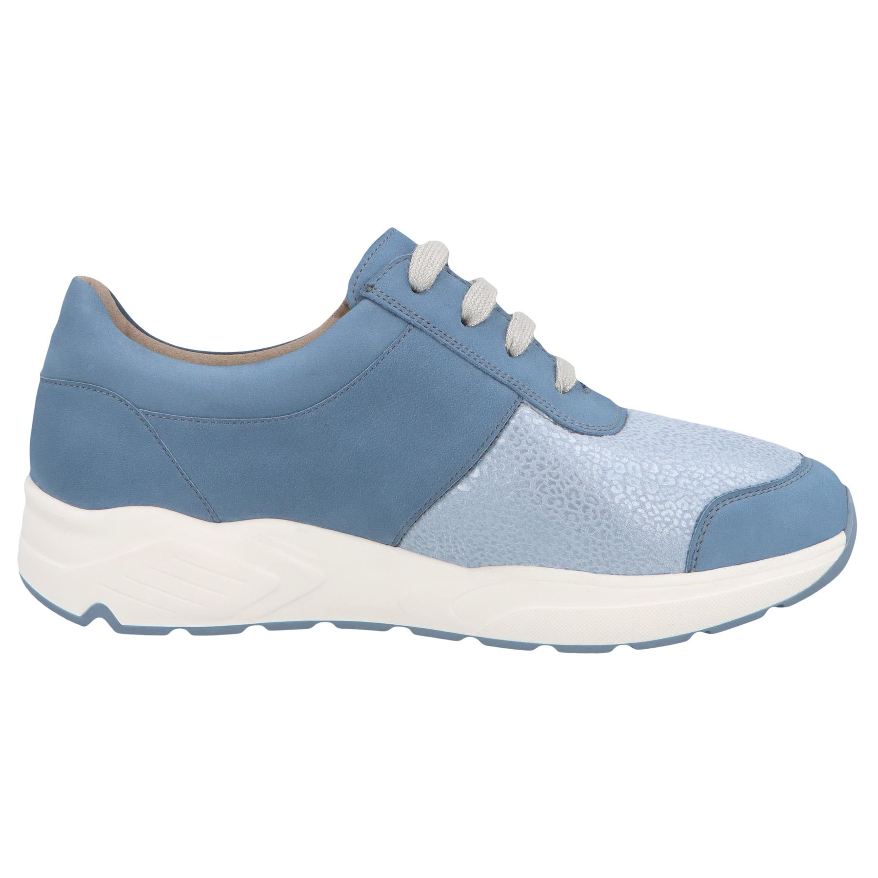 blaue halbschuh seitenansicht rechts