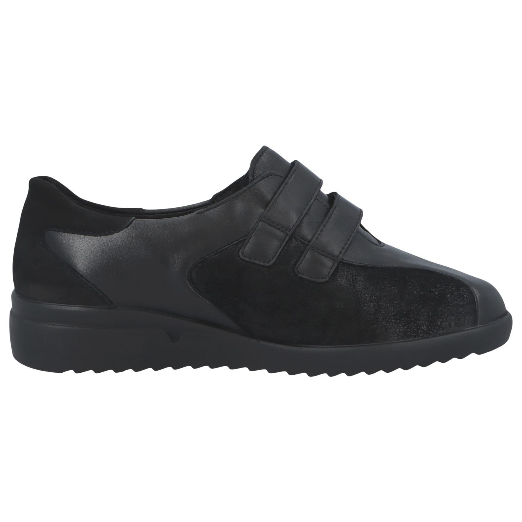 schwarze halbschuh seitenansicht rechts