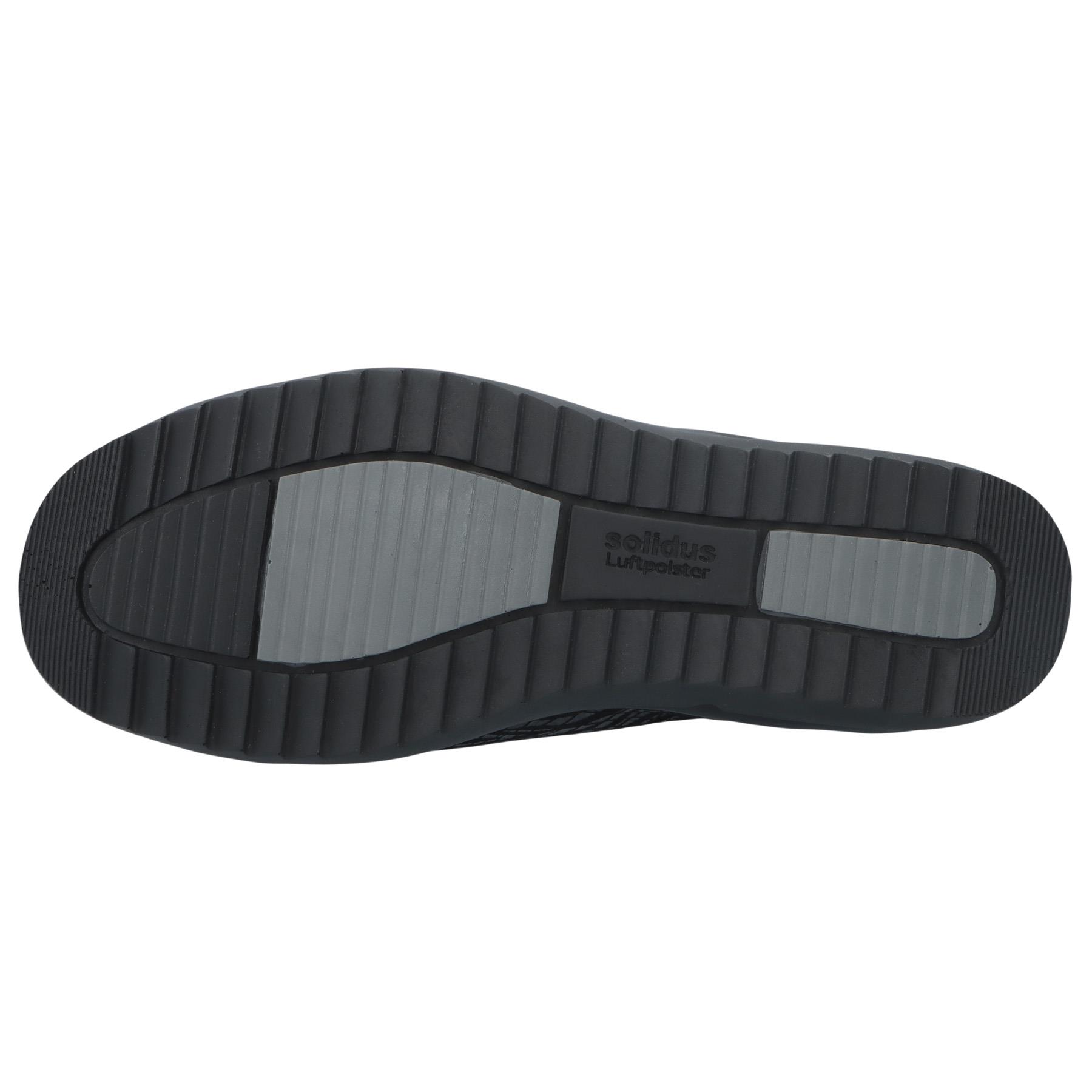 schwarze halbschuh sohlenansicht