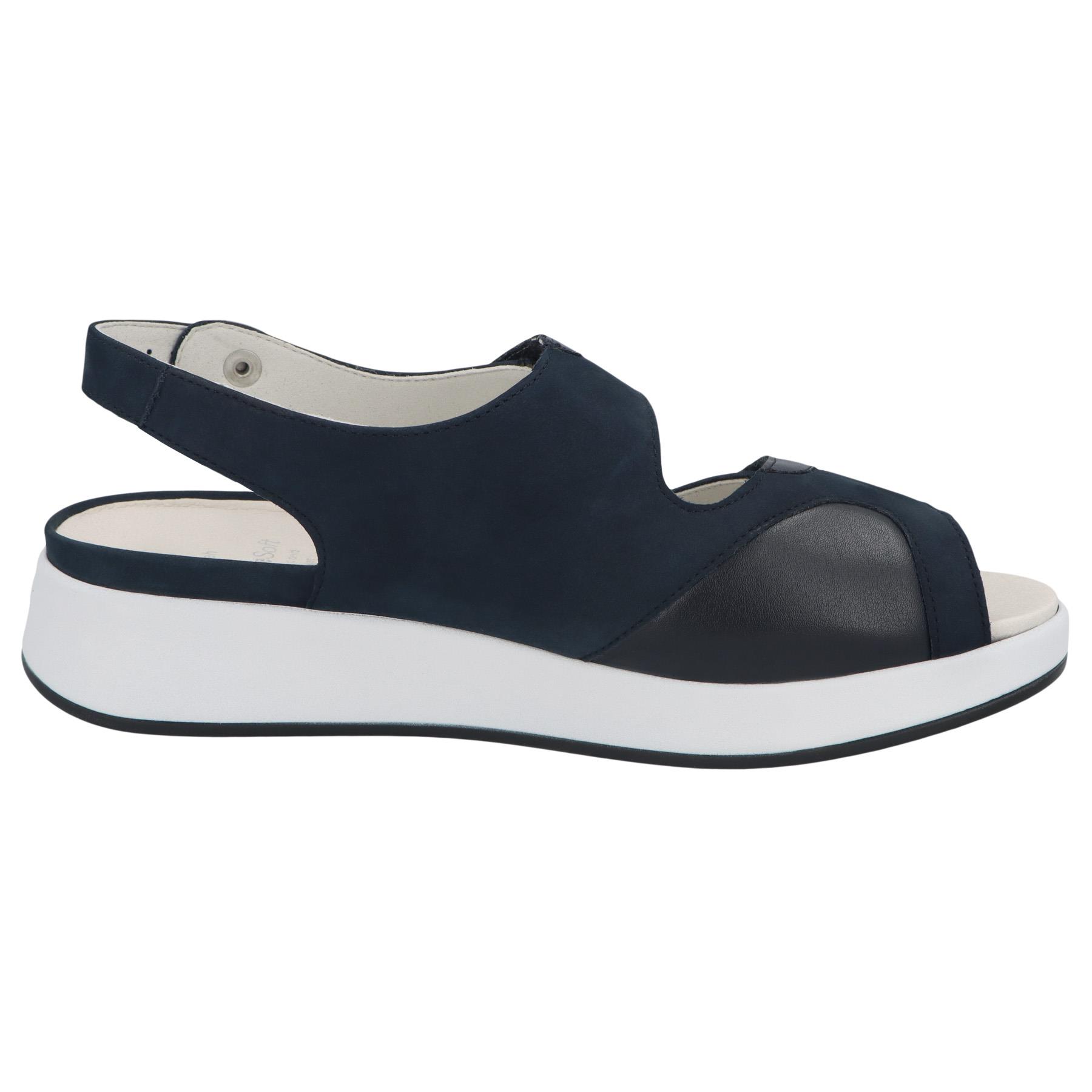 blaue sandale seitenansicht rechts