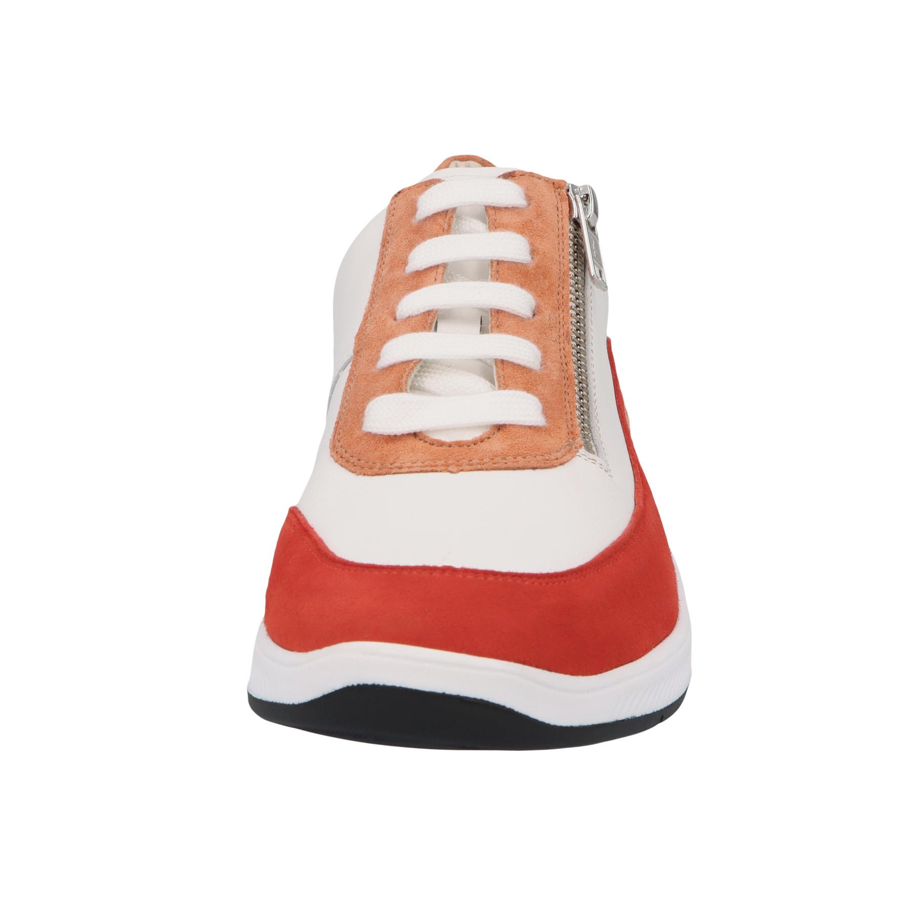 solidus-halea-suede-fresh/velour/vitello-dragon/aperol/weiss-vorderansicht