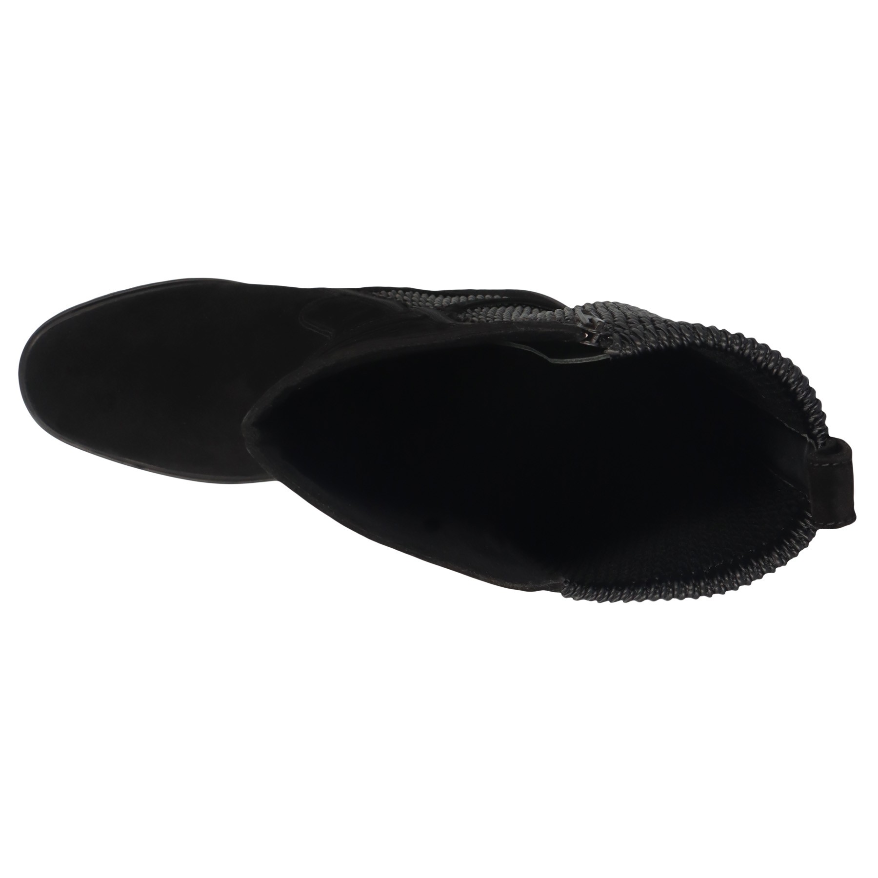 schwarze stiefel draufsicht