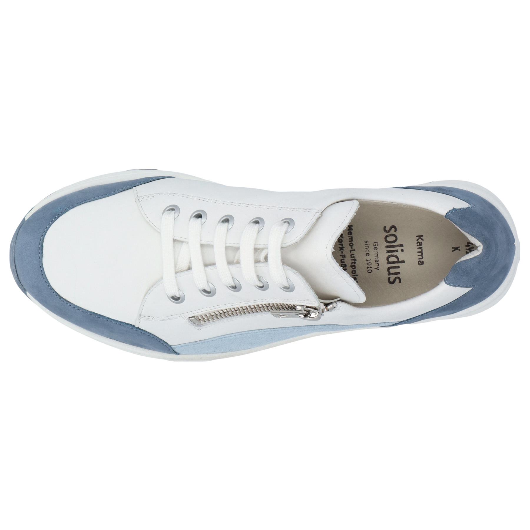 blaue halbschuh draufsicht