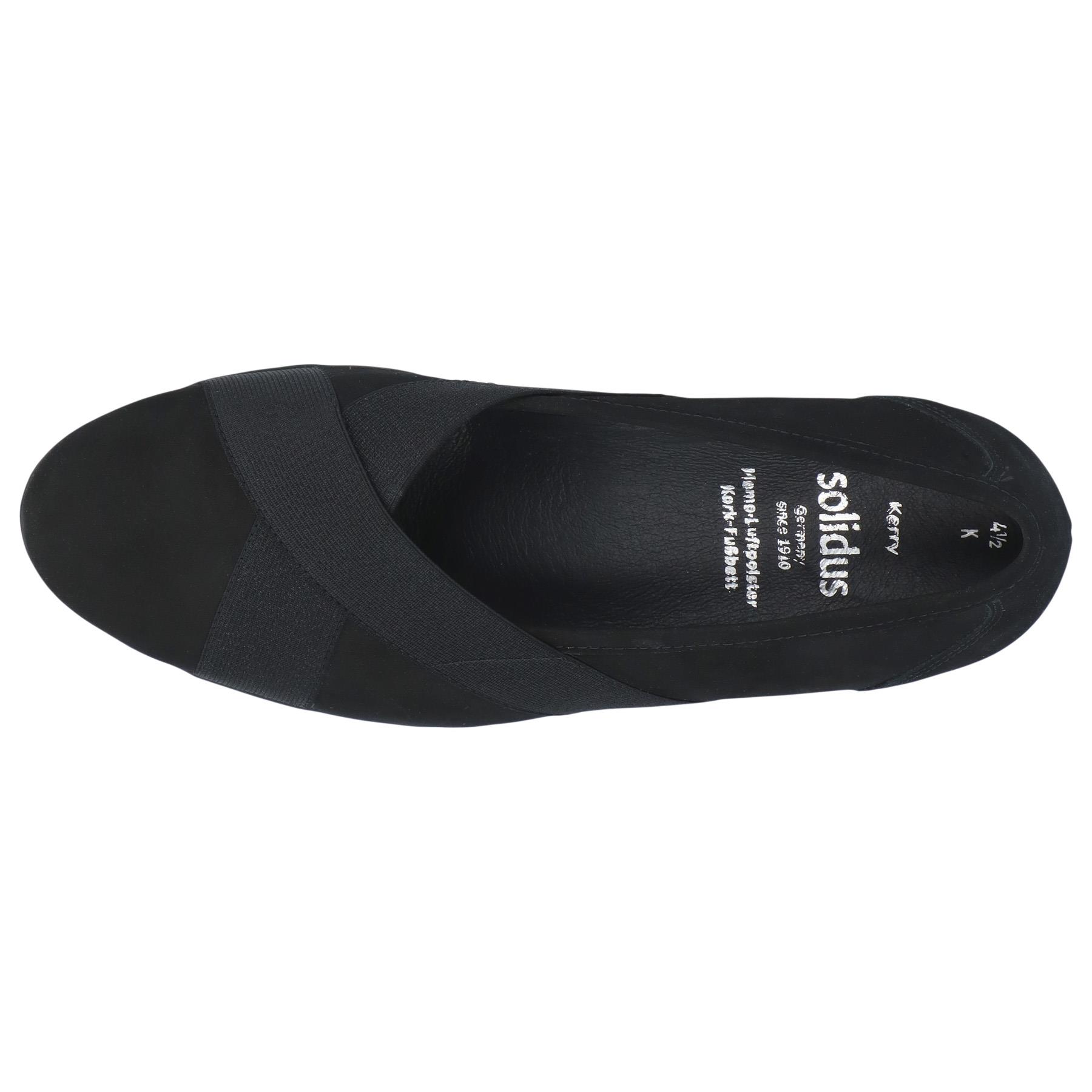 schwarze halbschuh draufsicht