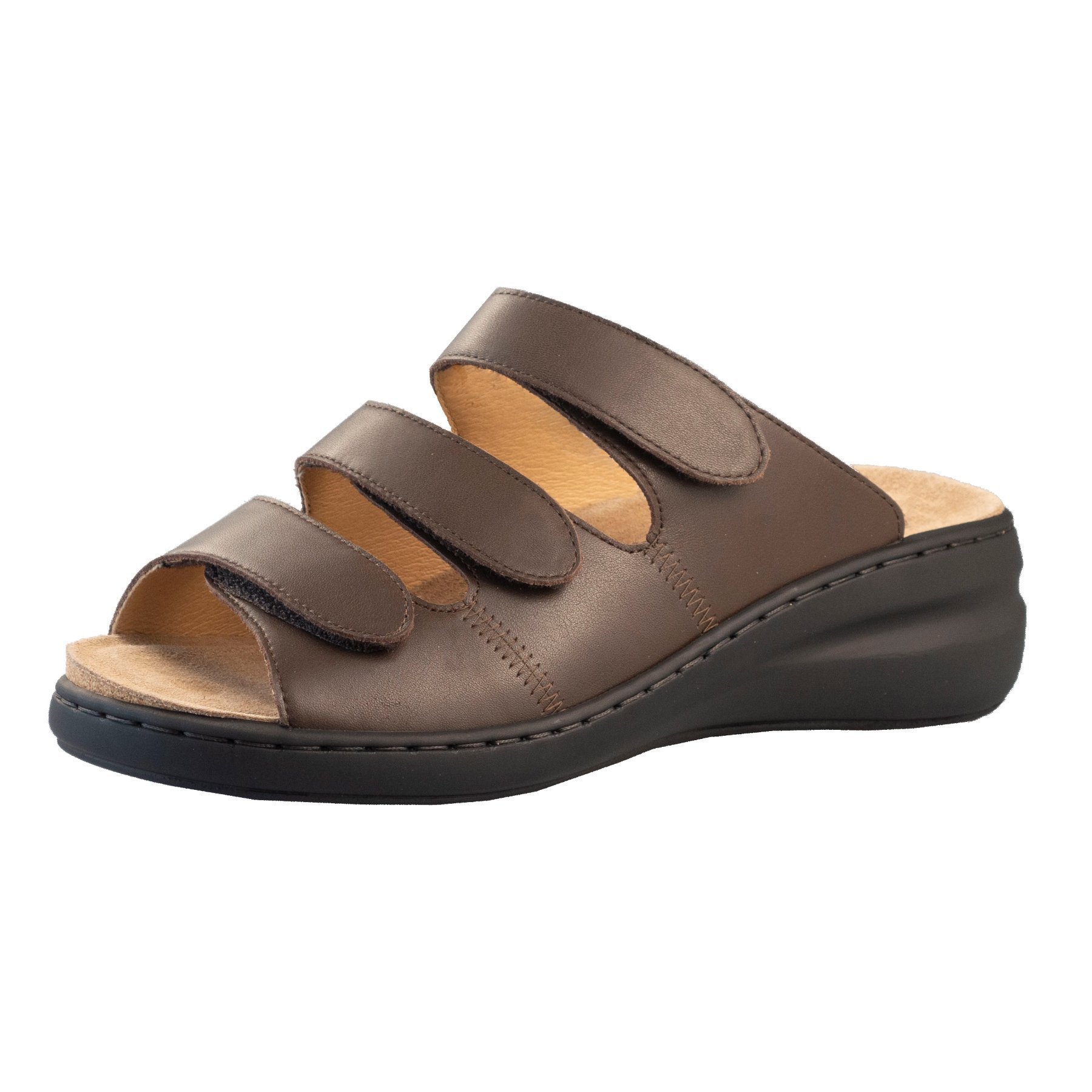 braune pantolette 3-4 ansicht