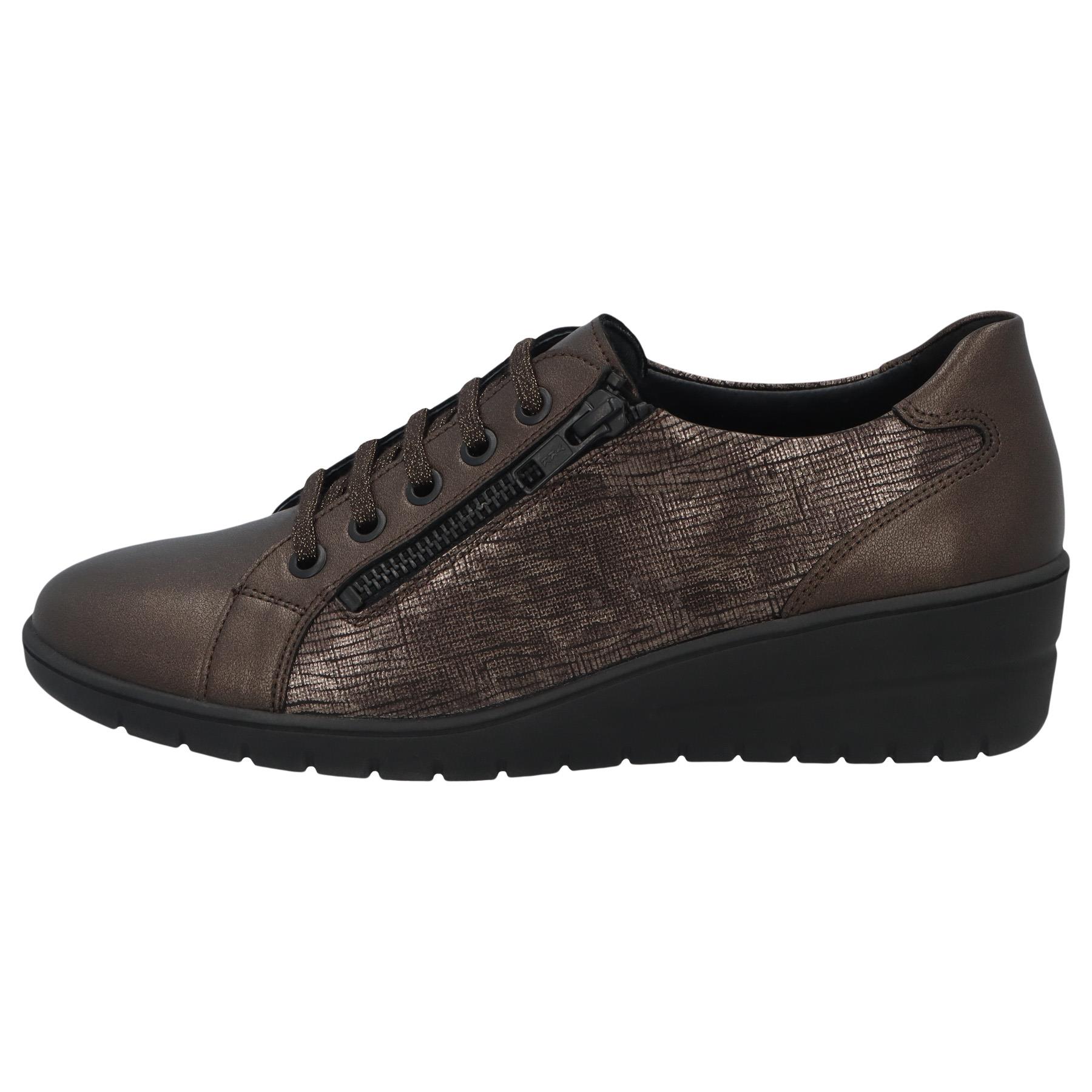 schwarze halbschuh seitenansicht links