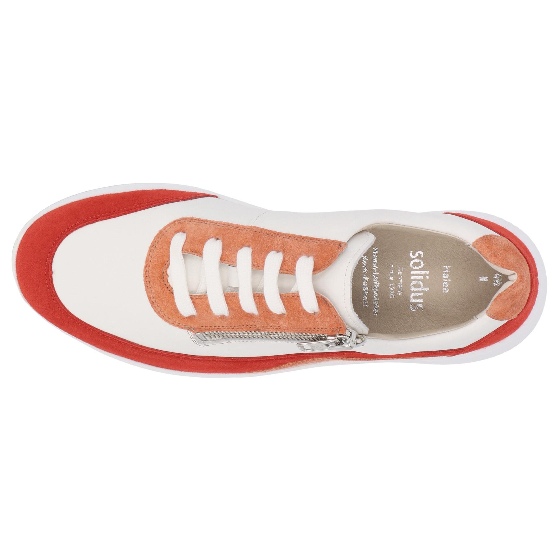 rote halbschuh draufsicht