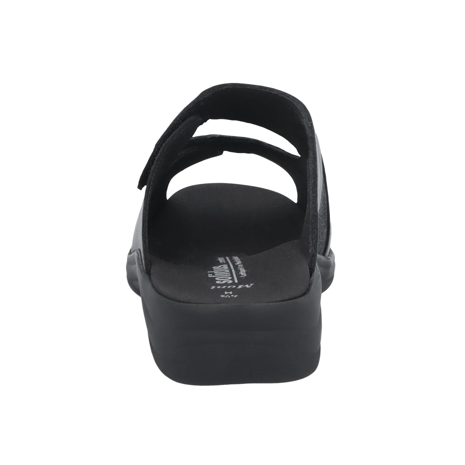 schwarze pantolette hinteransicht