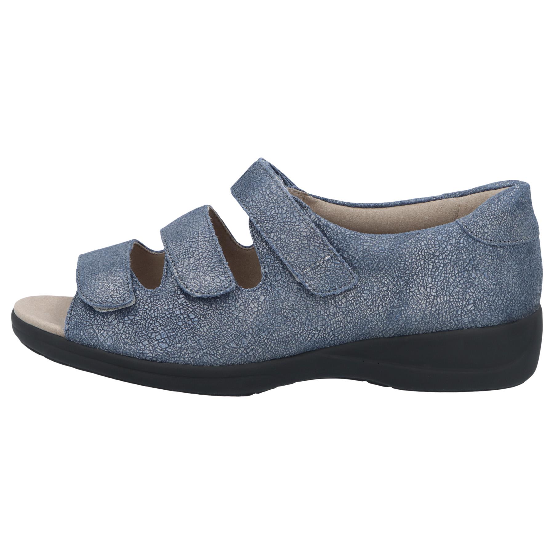 blaue sandale seitenansicht links