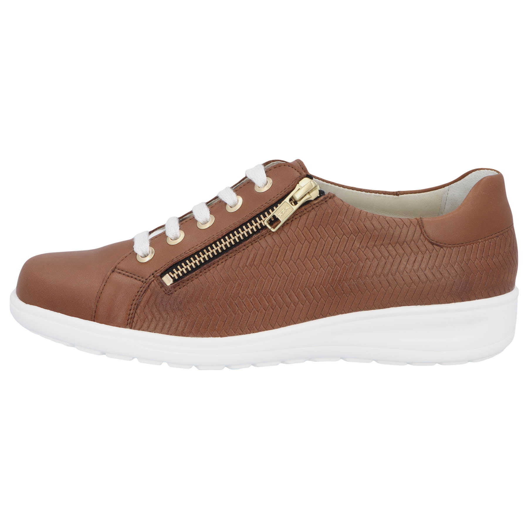 braune halbschuh seitenansicht links