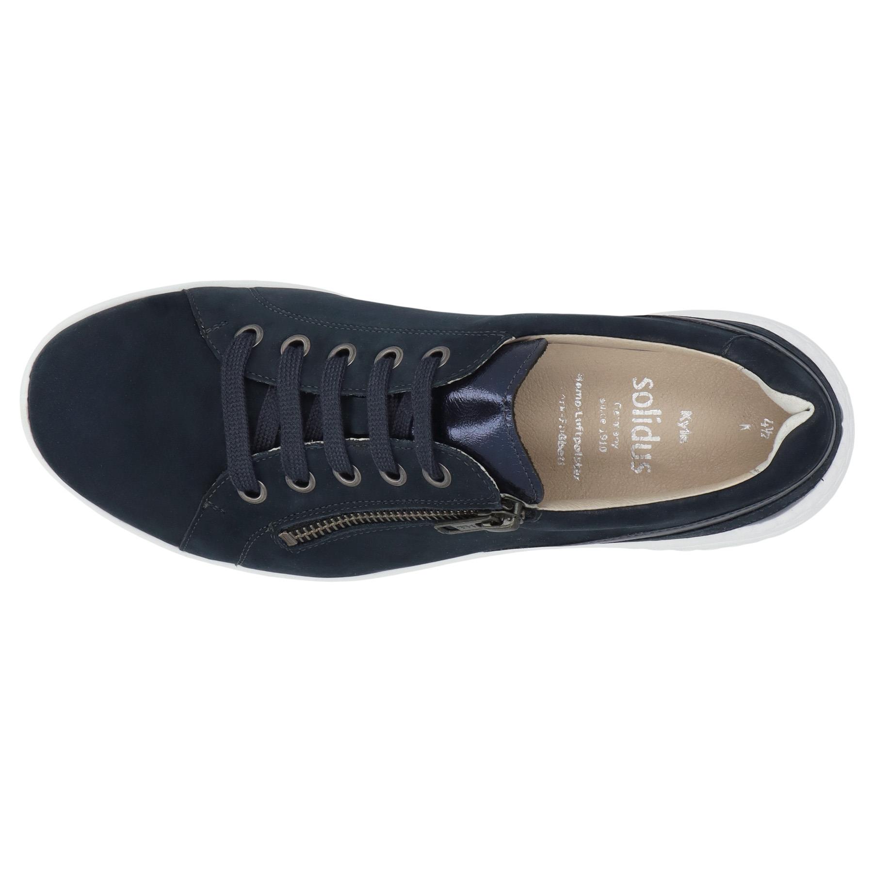 blaue halbschuh draufsicht