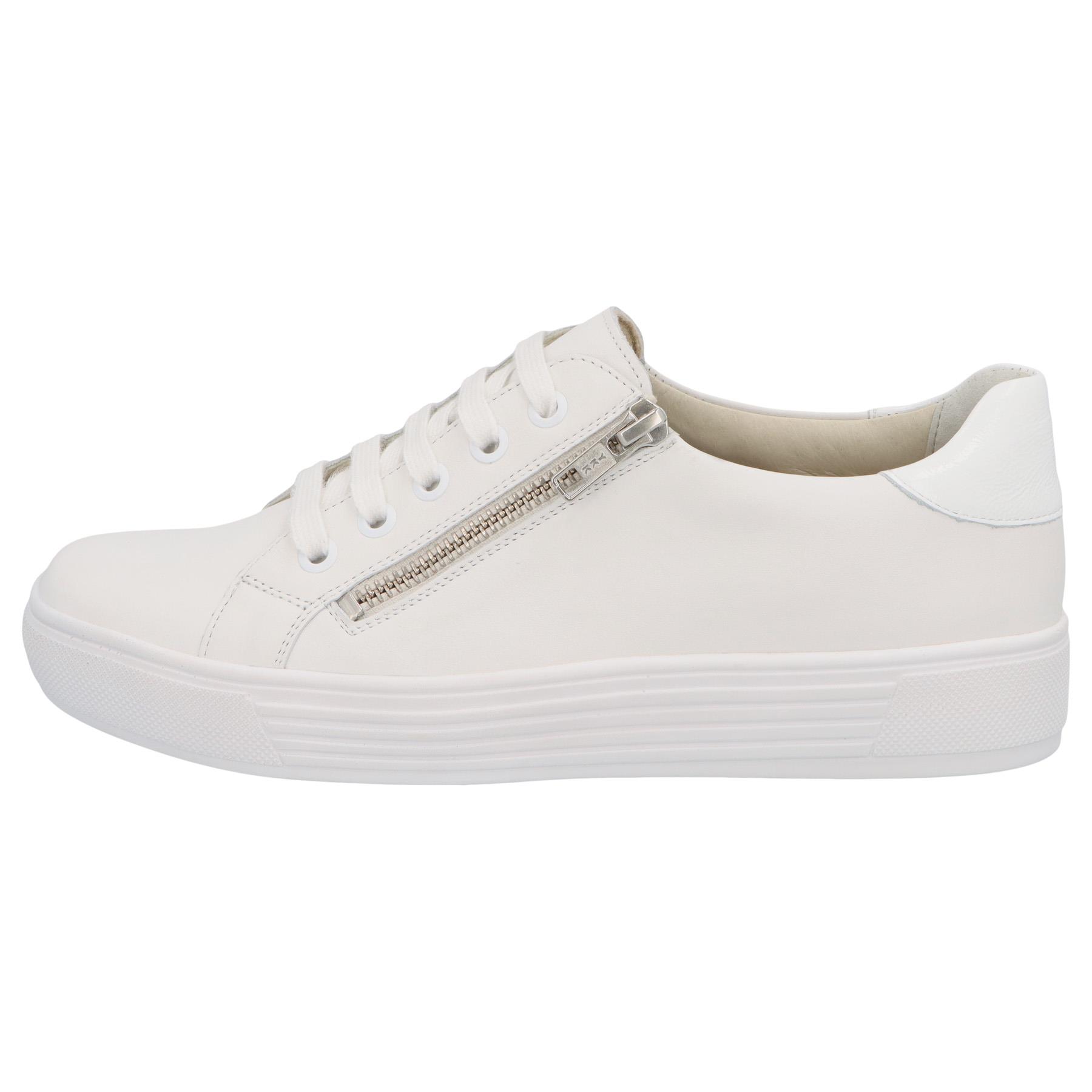 weiße halbschuh seitenansicht links