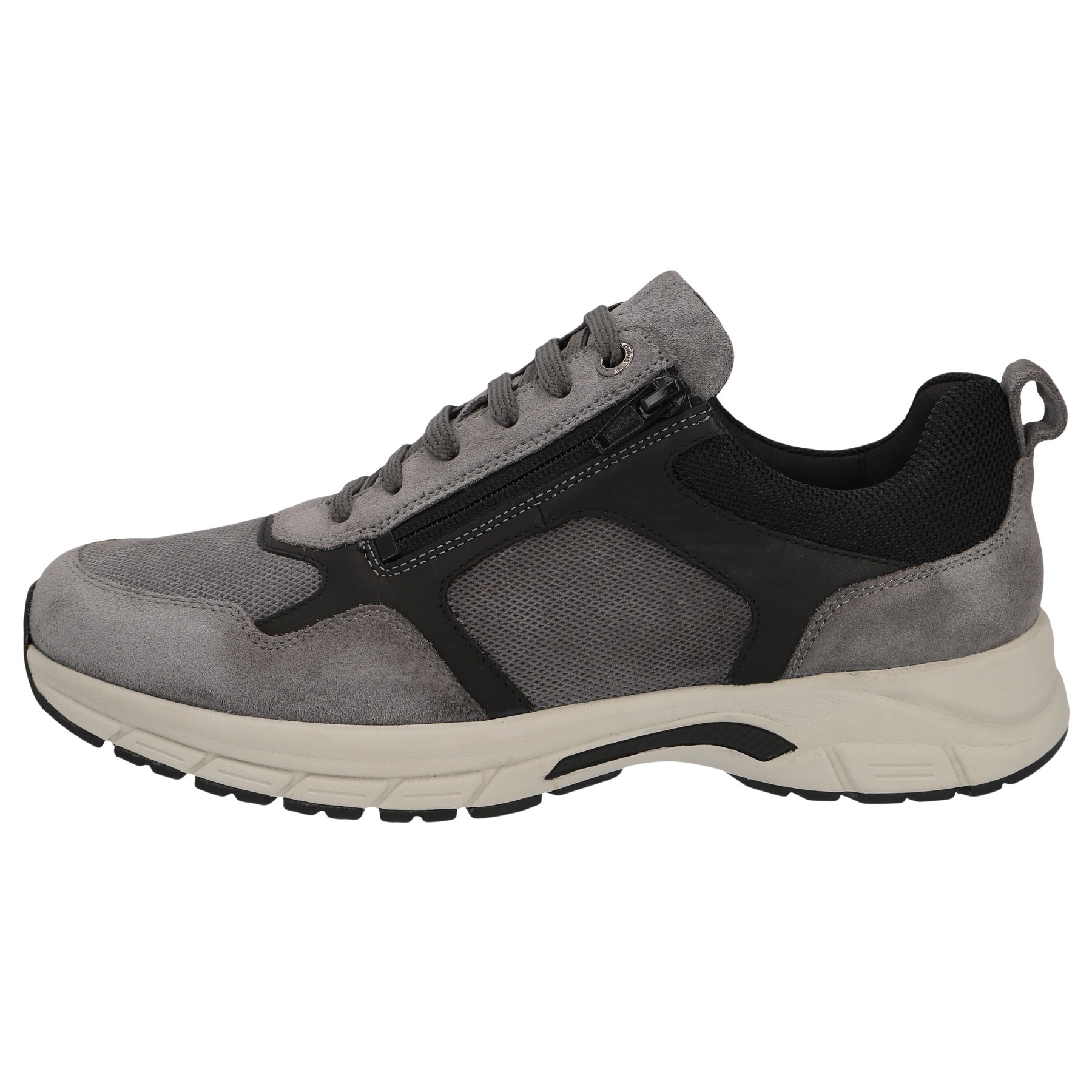 graue halbschuh seitenansicht links